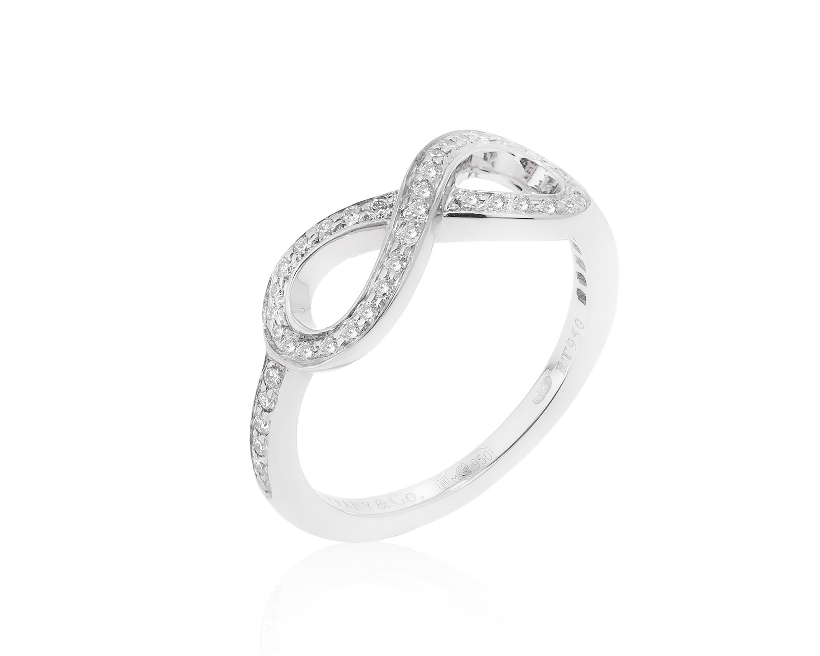 Оригинальное платиновое кольцо Tiffany&Co Infinity 170722/1 Оригинальное платиновое кольцо Tiffany&Co Infinity 170722/1