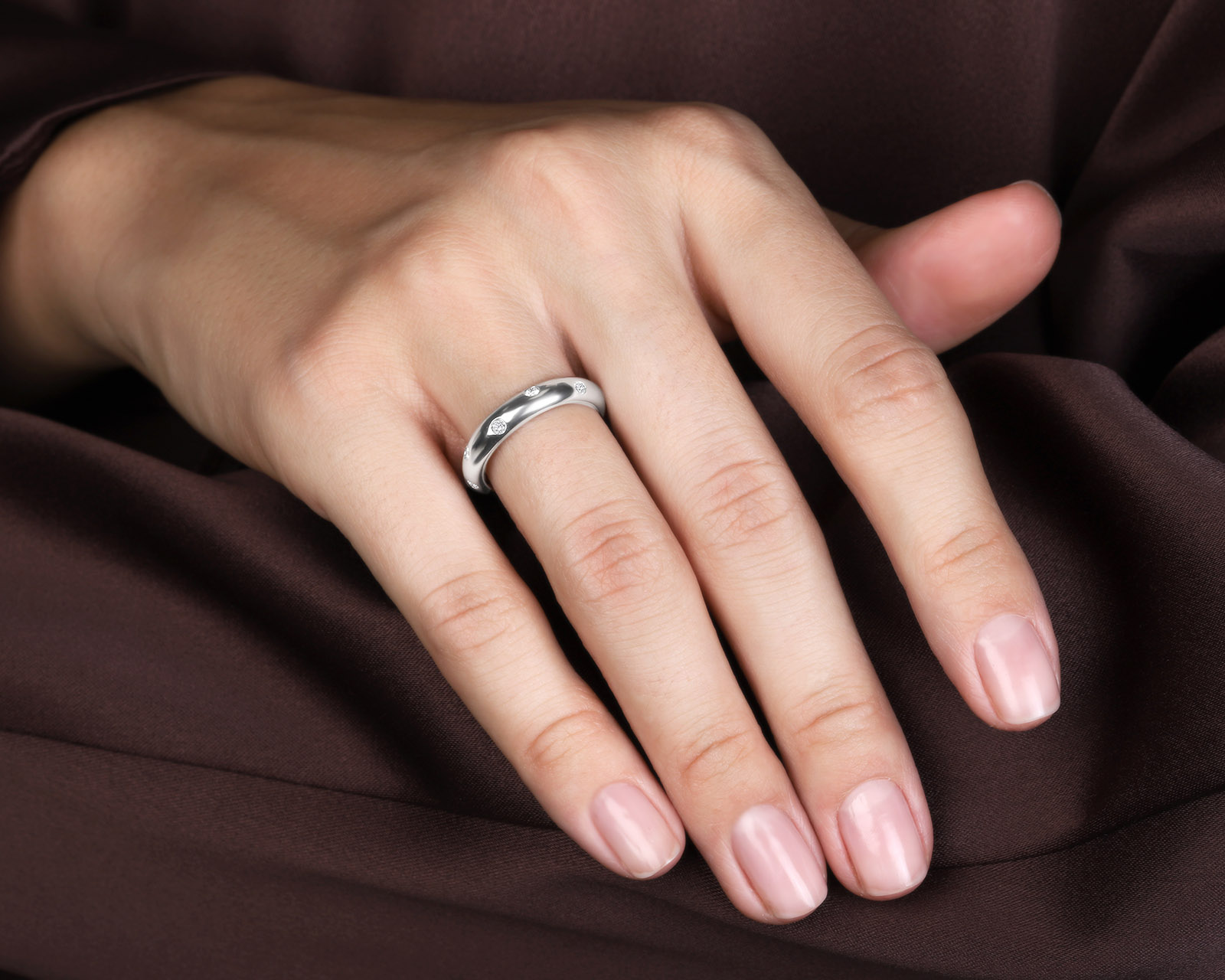 Оригинальное платиновое кольцо с бриллиантами 0.22ct Tiffany&Co Etoile