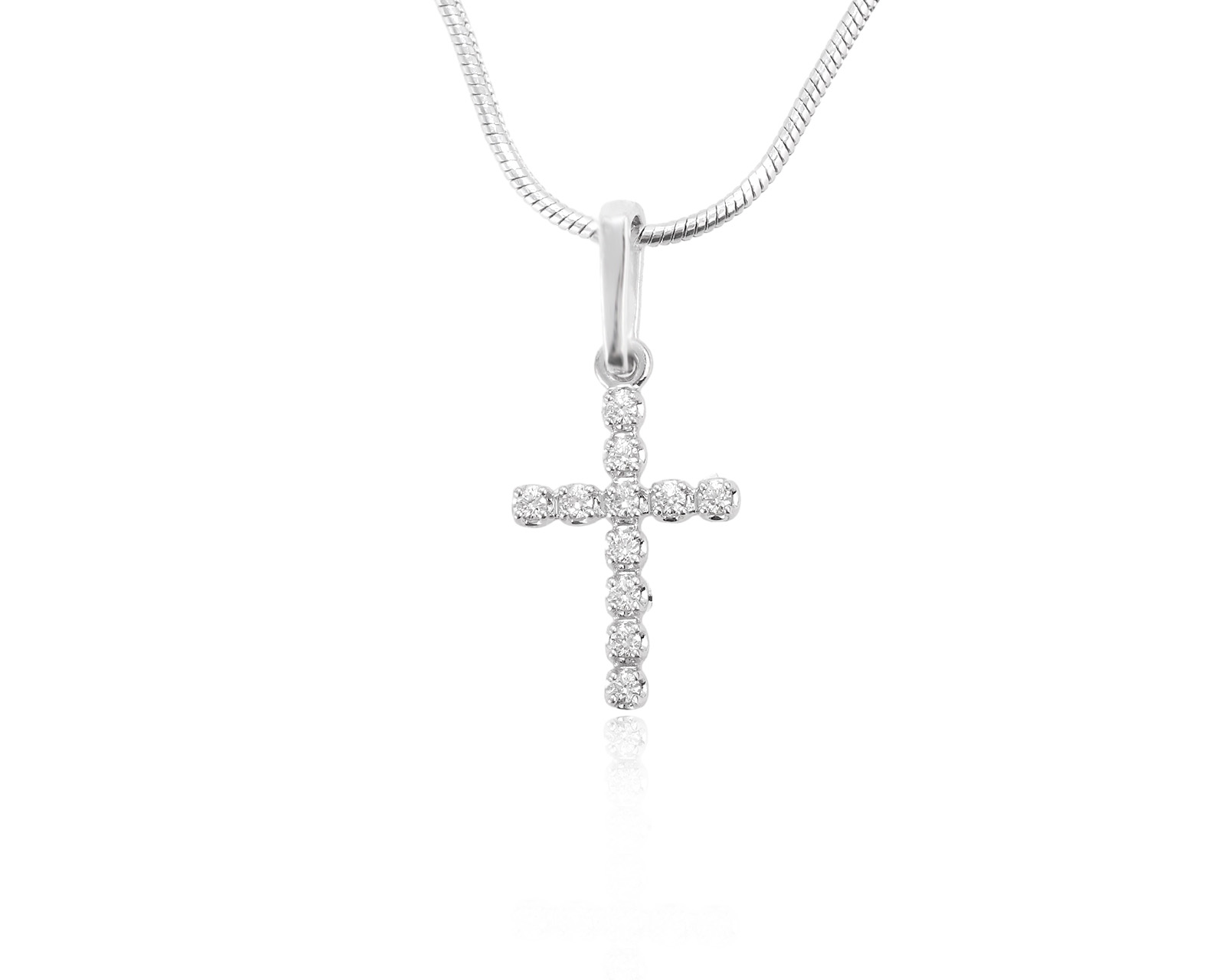 Золотой кулон с бриллиантами 0.11ct 110124/4