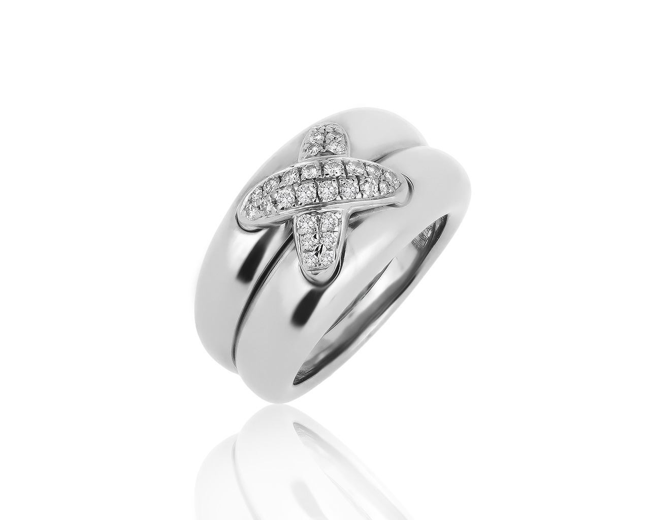 Оригинальное золотое кольцо с бриллиантами 0.30ct Chaumet 111019/2