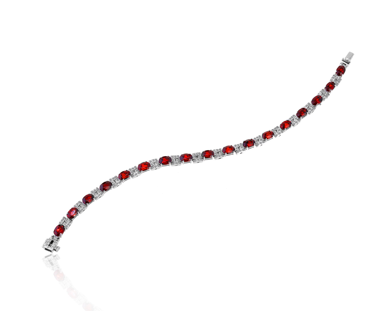 Безупречный золотой браслет с гранатами 8.67ct 030821/4
