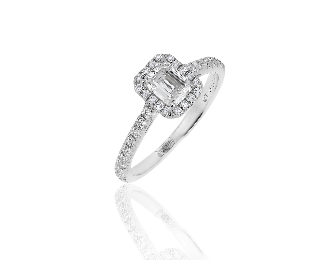 Оригинальное платиновое кольцо с бриллиантами 0.77ct Tiffany&Co 140819/12 Оригинальное платиновое кольцо с бриллиантами 0.77ct Tiffany&Co 140819/12