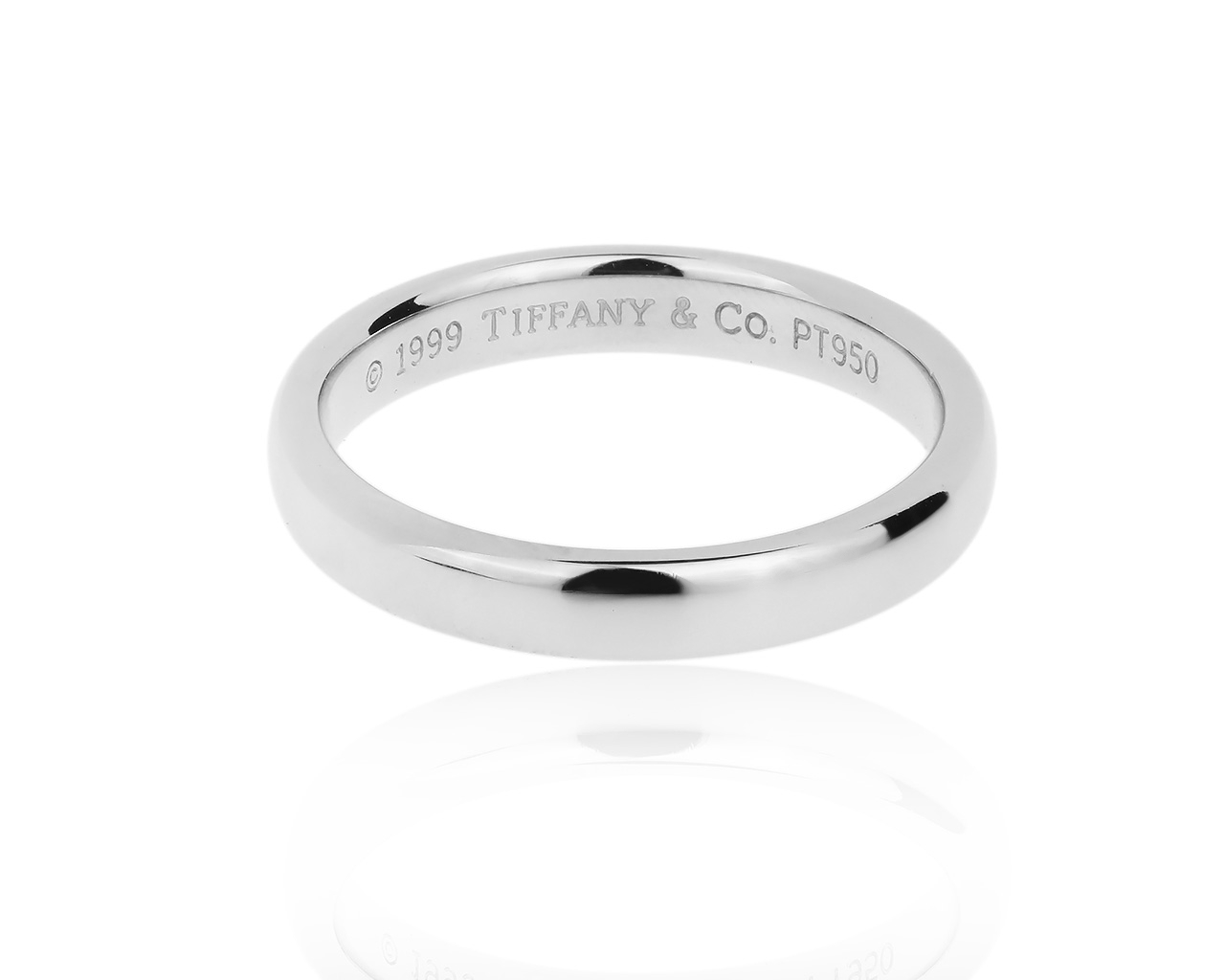 Оригинальное платиновое кольцо Tiffany&Co Classic 140518/1
