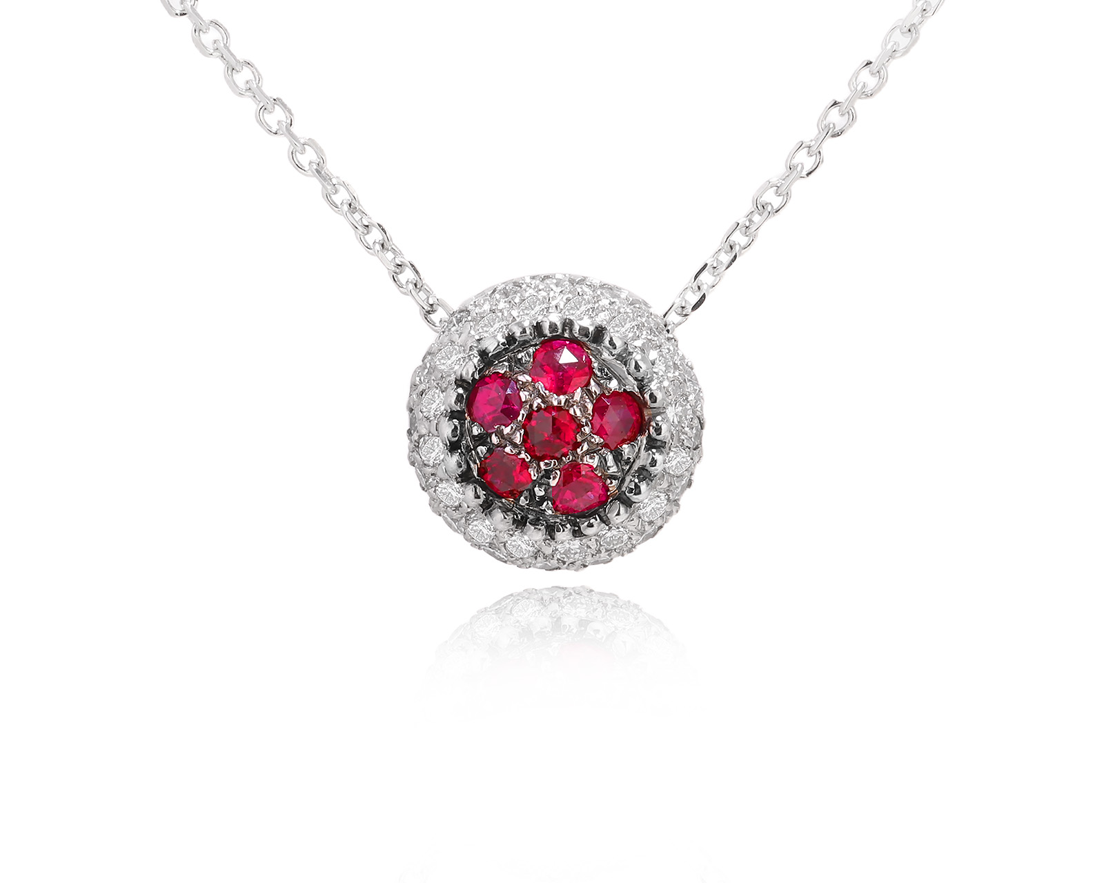Оригинальное золотое колье с рубинами 0.21ct Mouawad 281124/9 Оригинальное золотое колье с рубинами 0.21ct Mouawad 281124/9