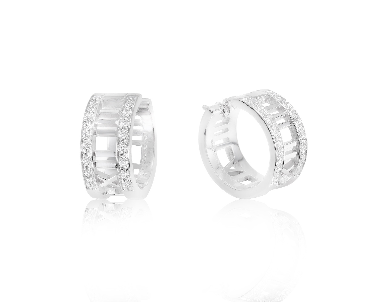 Оригинальные золотые серьги Tiffany&Co Atlas 010224/5