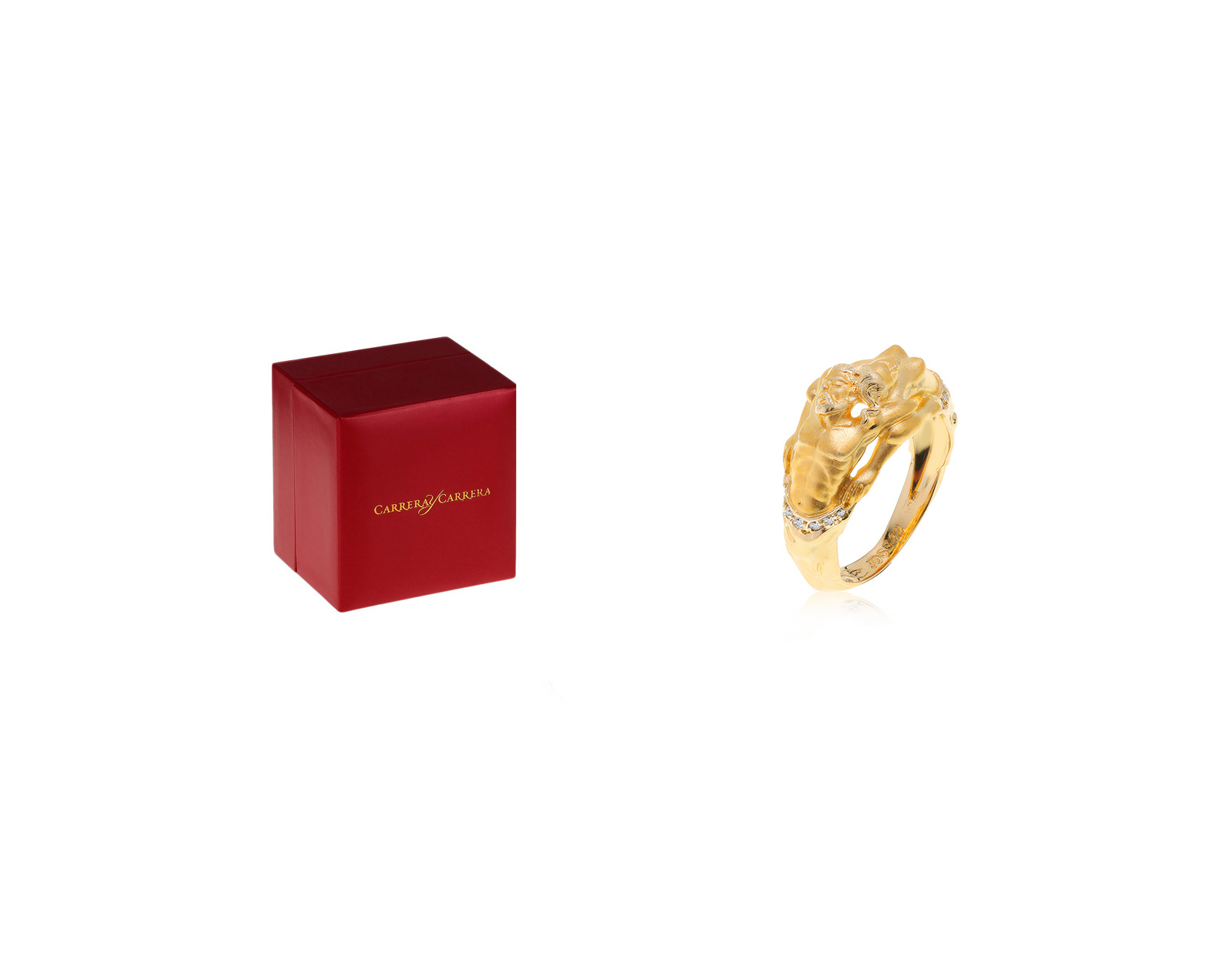 Оригинальное золотое кольцо Carrera y Carrera Eden