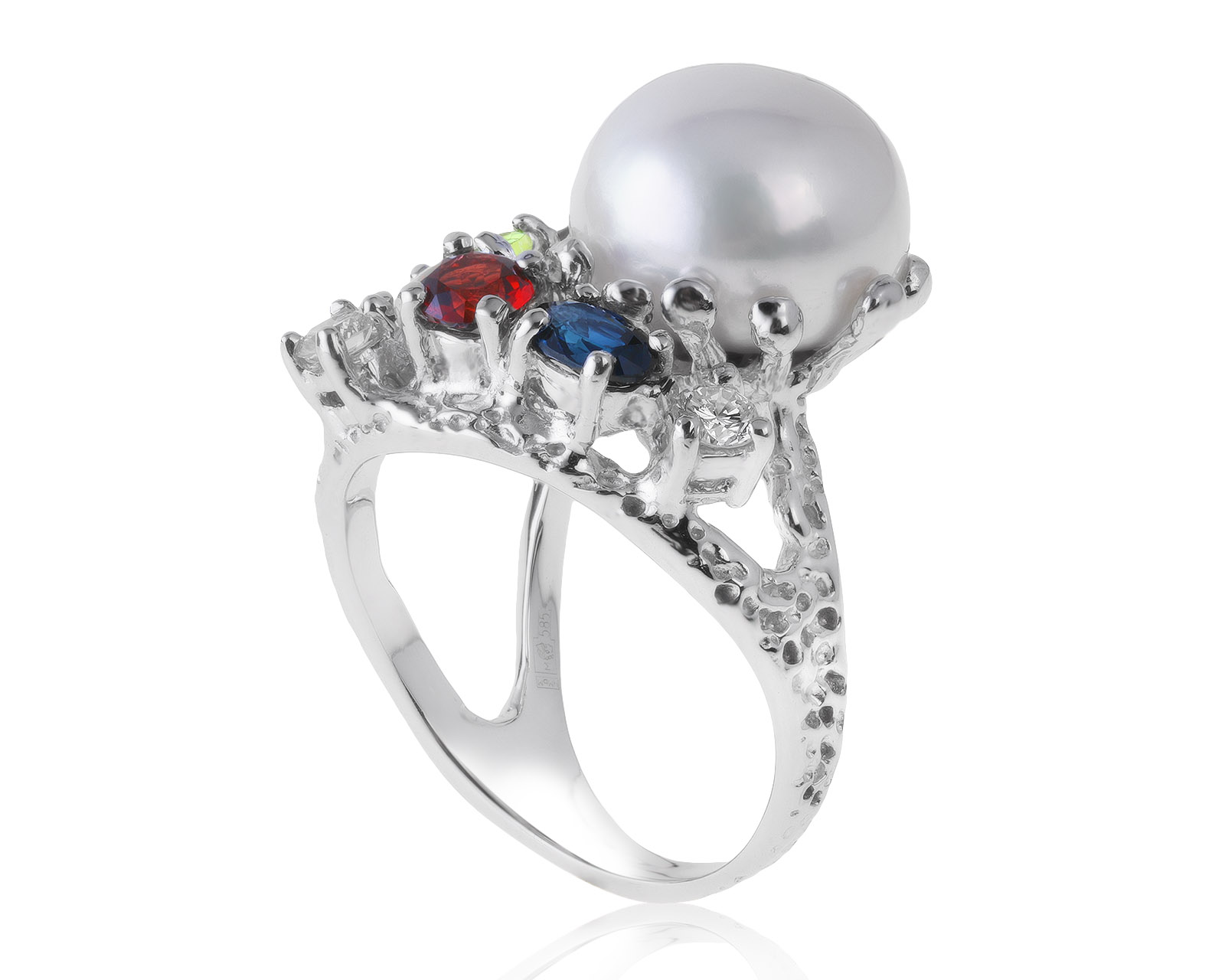 Завораживающее золотое кольцо с жемчугом 11.80 мм 131220/5