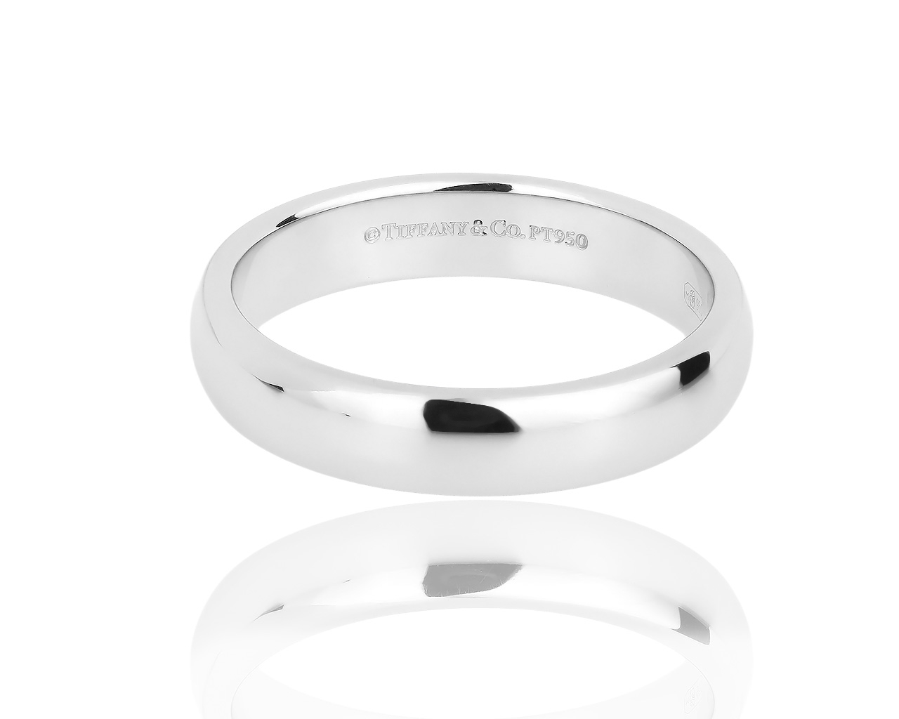 Платиновое обручальное кольцо Tiffany&Co Classic 250718/11
