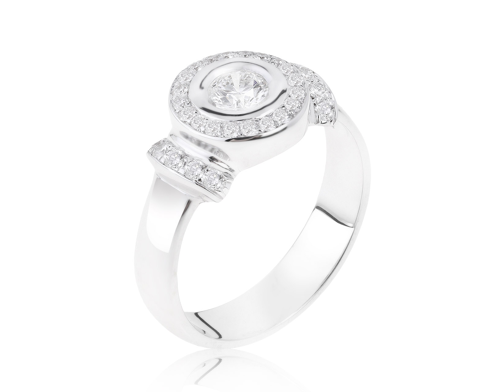 Изумительное золотое кольцо с бриллиантами 0.60ct 121121/4
