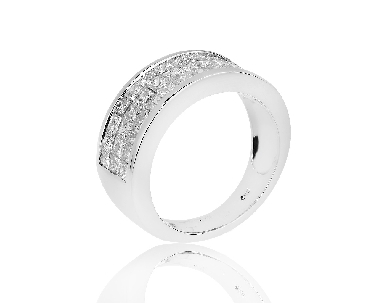 Изумительное платиновое кольцо с бриллиантами 2.22ct