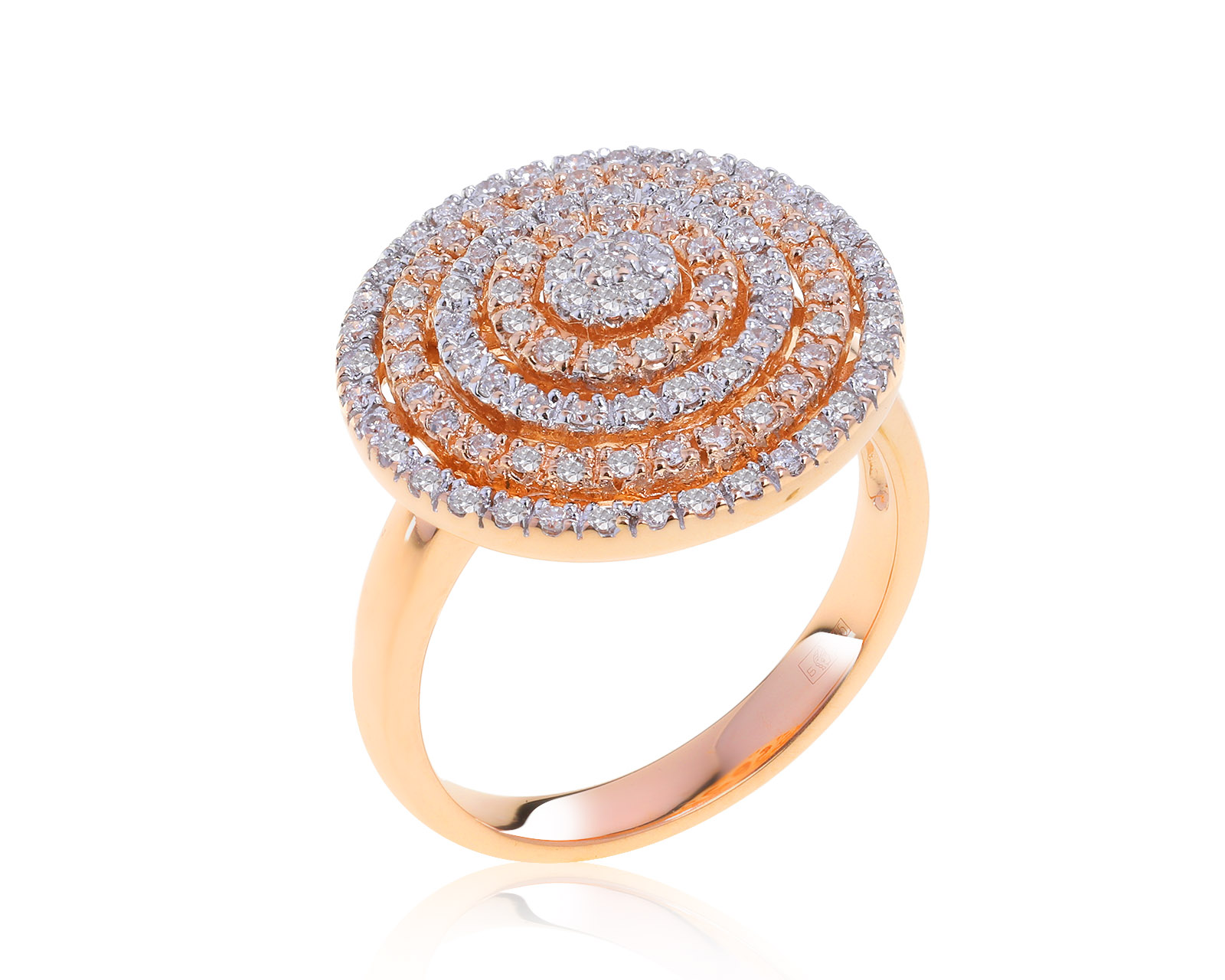 Роскошное золотое кольцо с бриллиантами 0.51ct 150222/1