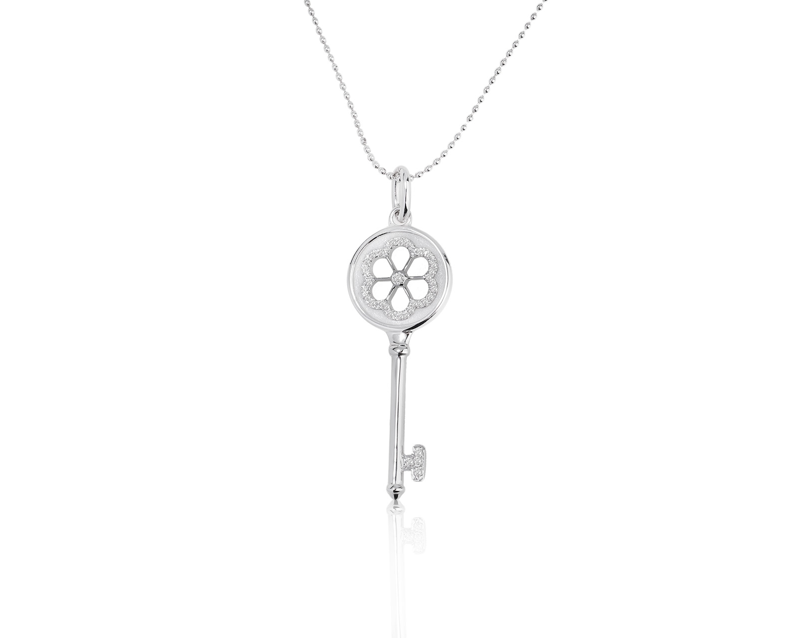 Оригинальный золотой кулон Tiffany&Co Key Medium 010222/5