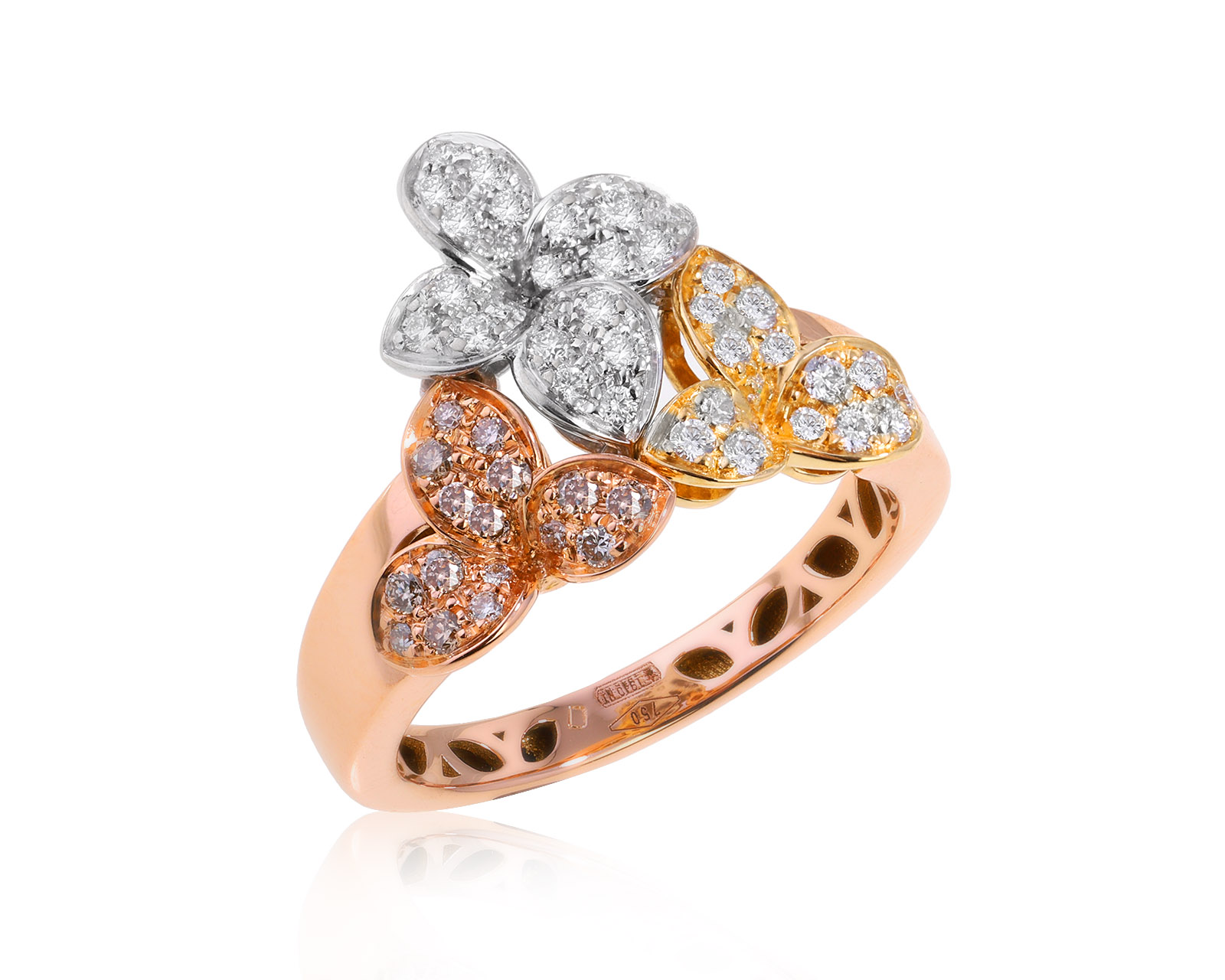 Оригинальное золотое кольцо с бриллиантами 0.41ct Pasquale Bruni Ama 280824/9