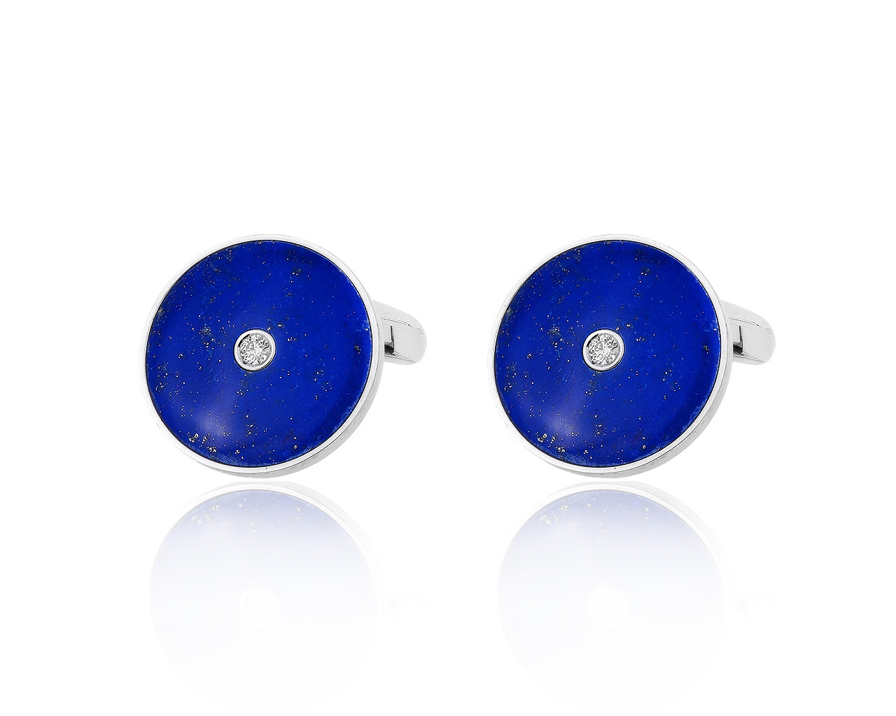 Модные золотые запонки с бриллиантами 0.12ct Viktor Mayer 250916/1 Модные золотые запонки с бриллиантами 0.12ct Viktor Mayer 250916/1