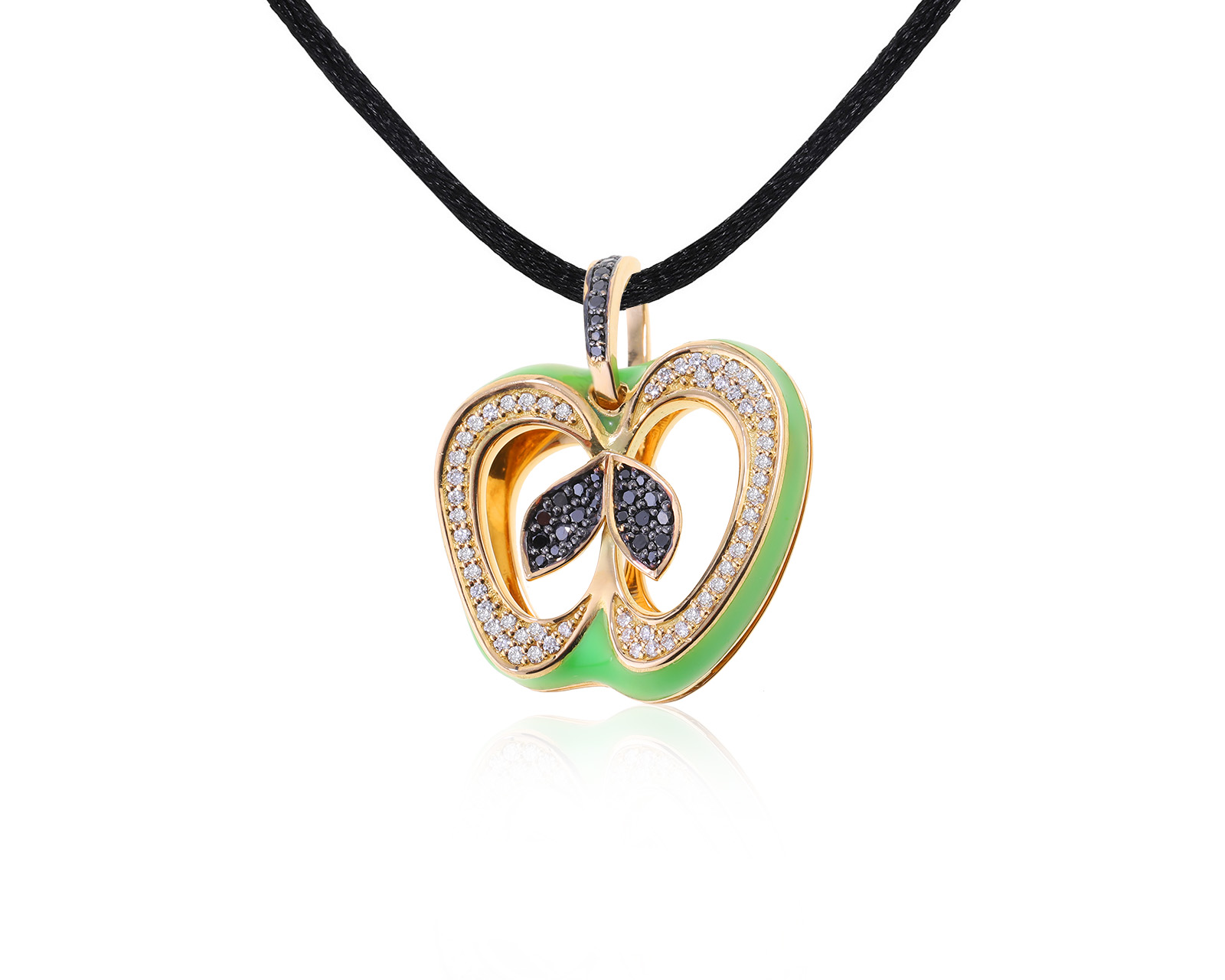 Притягательный золотой кулон с бриллиантами 0.47ct 110922/6