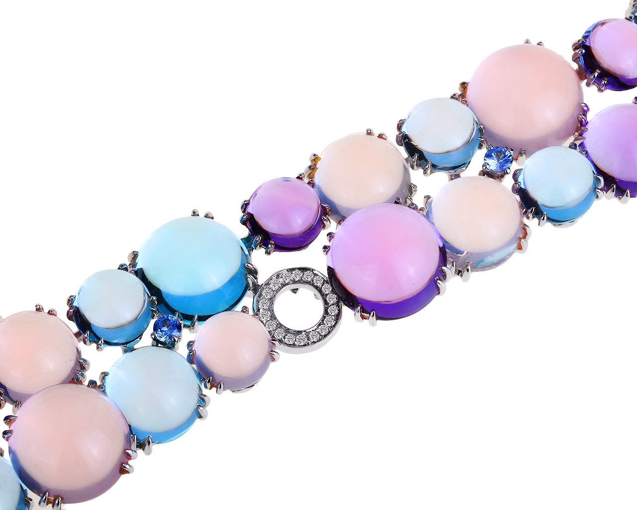 Шикарный золотой браслет с бриллиантами 0.31ct Alfieri & St.John