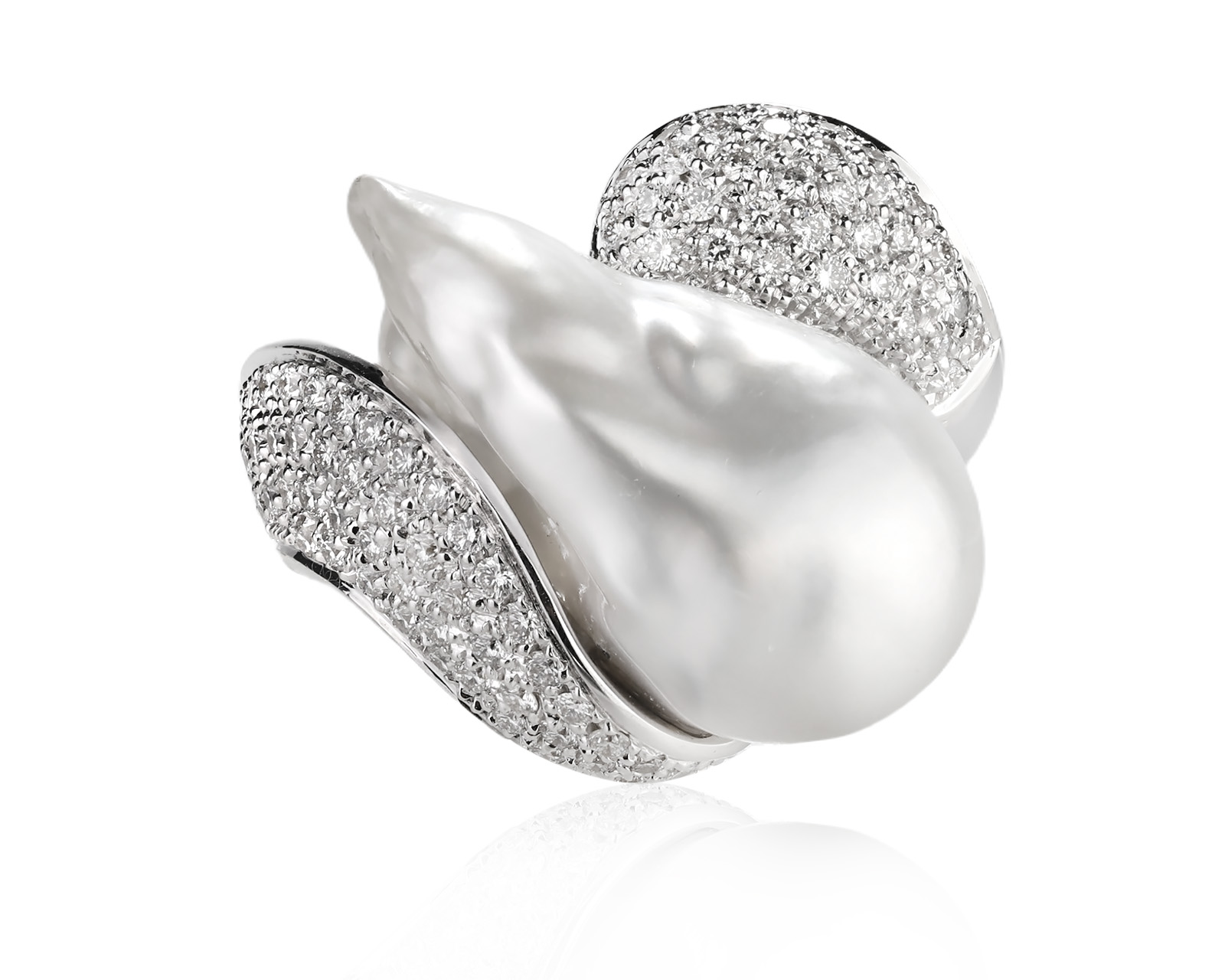 Оригинальное золотое кольцо с бриллиантами 1.30ct Utopia