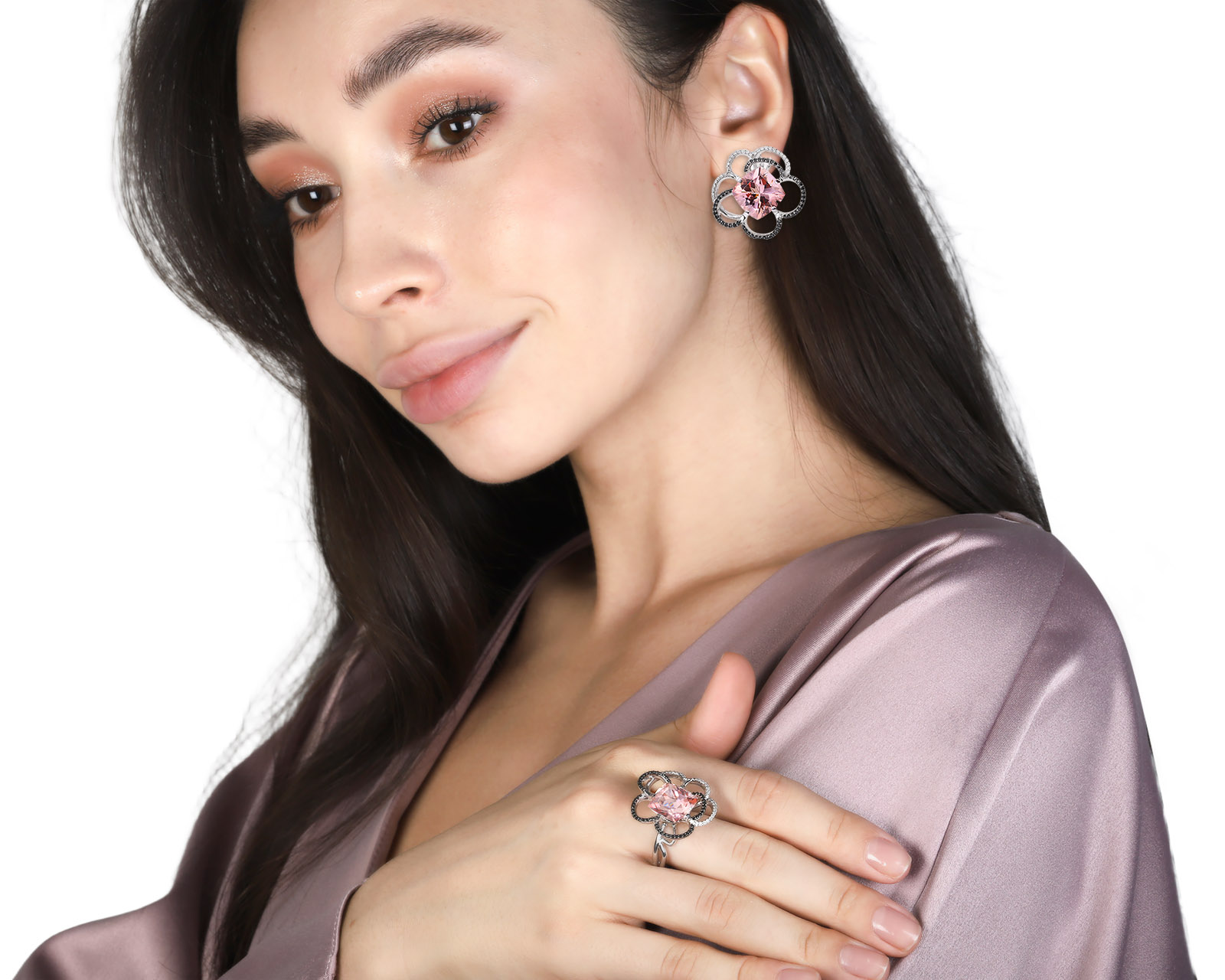 Оригинальное золотое кольцо с морганитом 7.35ct Maxim Demidov