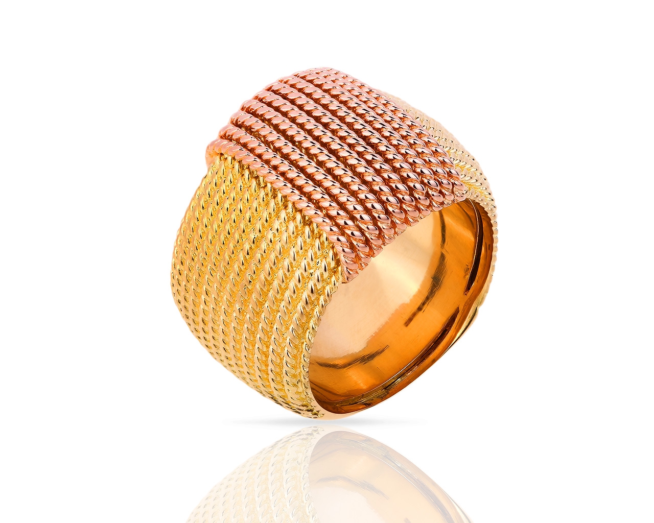 Престижное золотое кольцо Roberto Coin Oro Classic