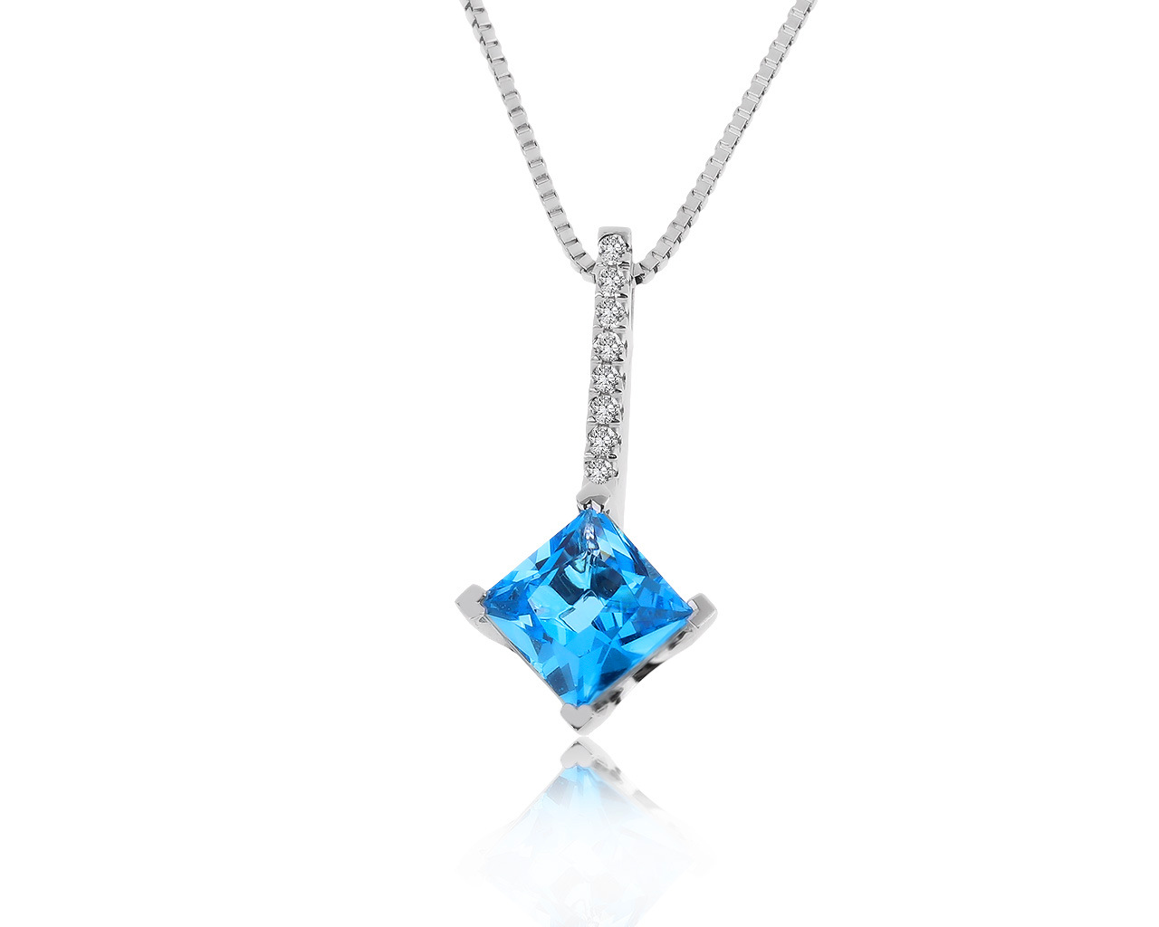 Оригинальный золотой кулон с топазом 2.02ct Mauro Conti 160820/1