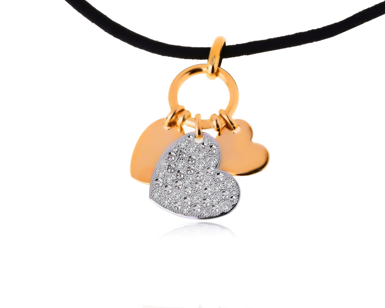 Оригинальный золотой кулон с бриллиантами 0.62ct Dior 290620/4