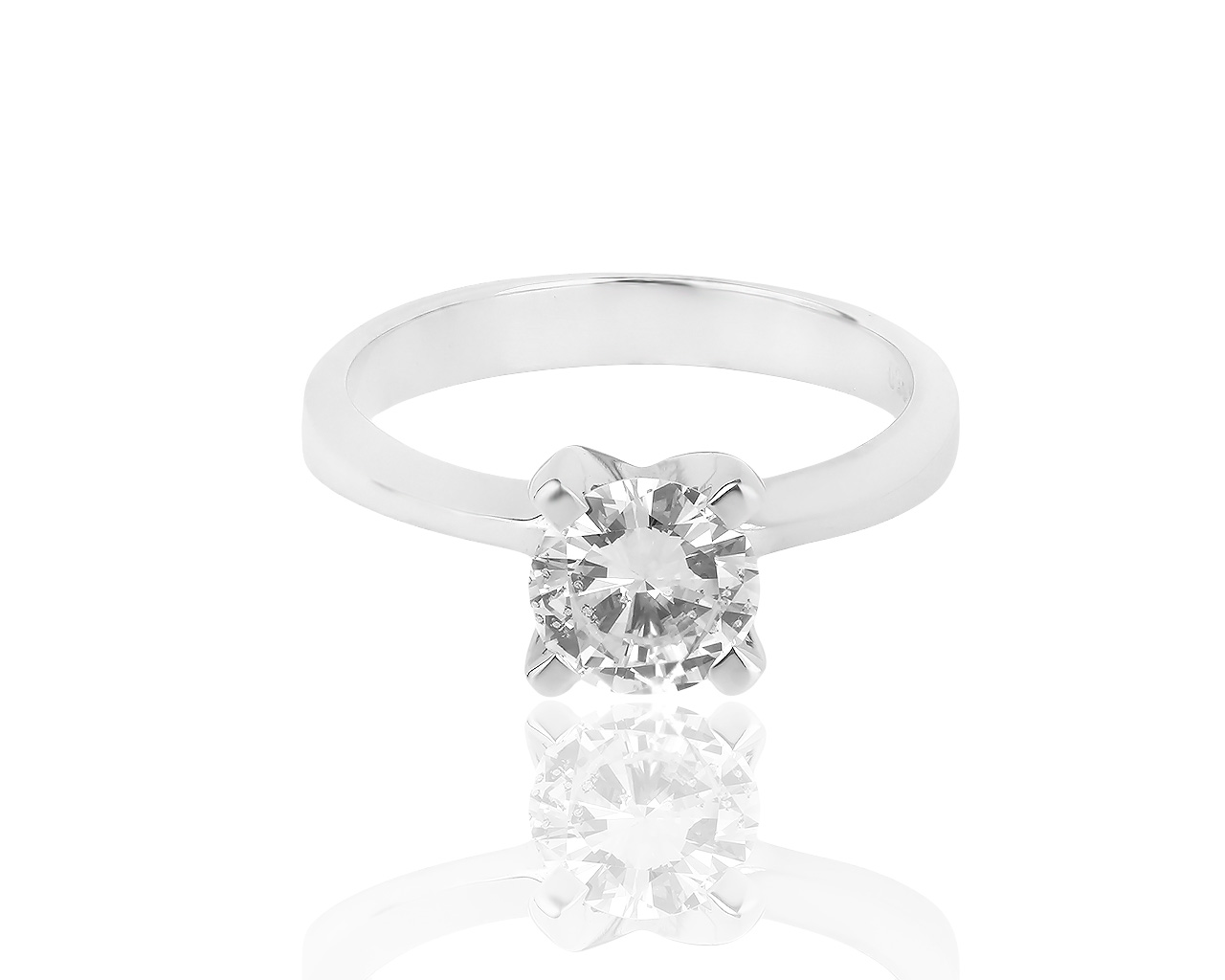 Классическое золотое кольцо с бриллиантом 1.20ct 300519/16