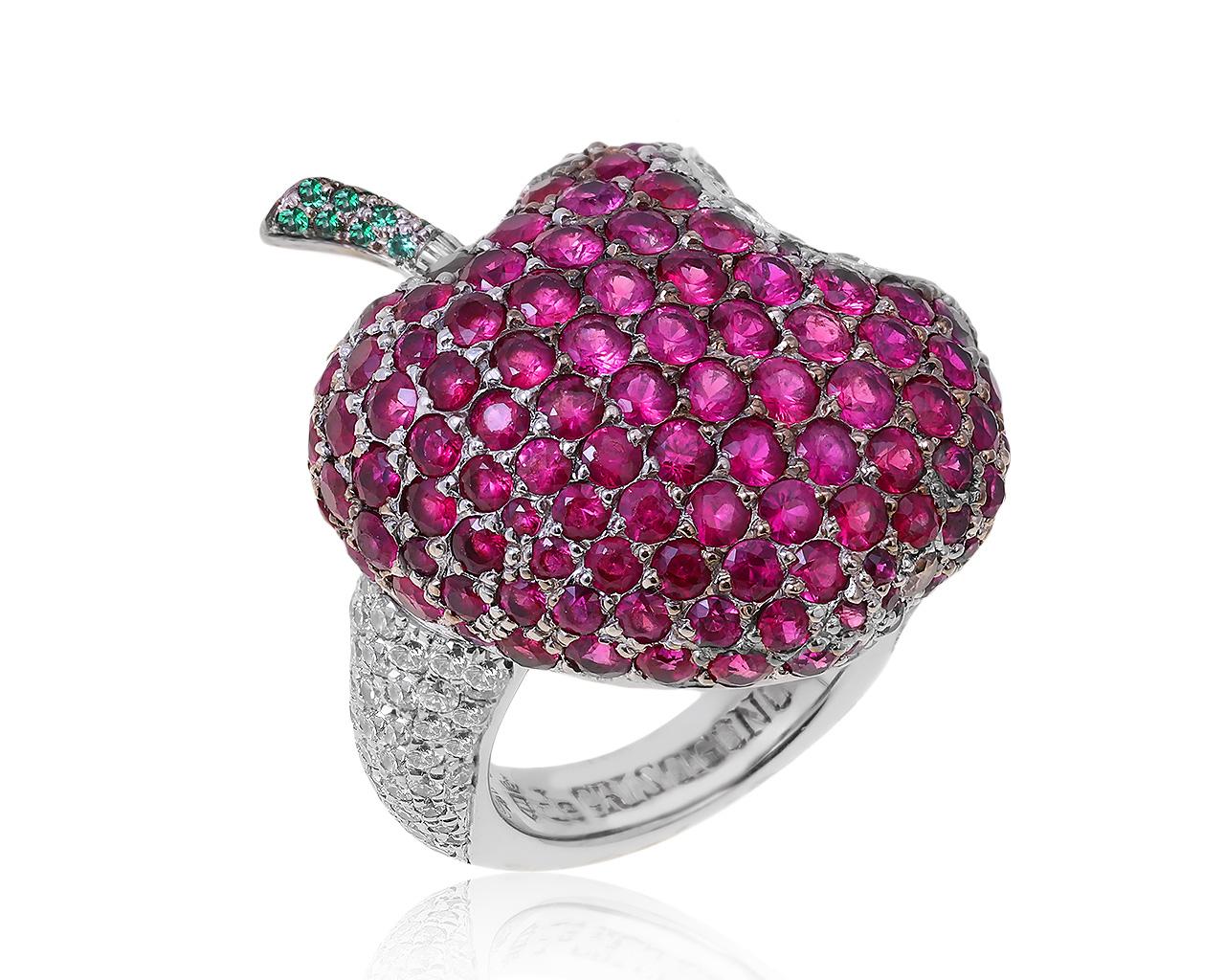 Оригинальное золотое кольцо с рубинами 3.77ct De Grisogono 261220/1