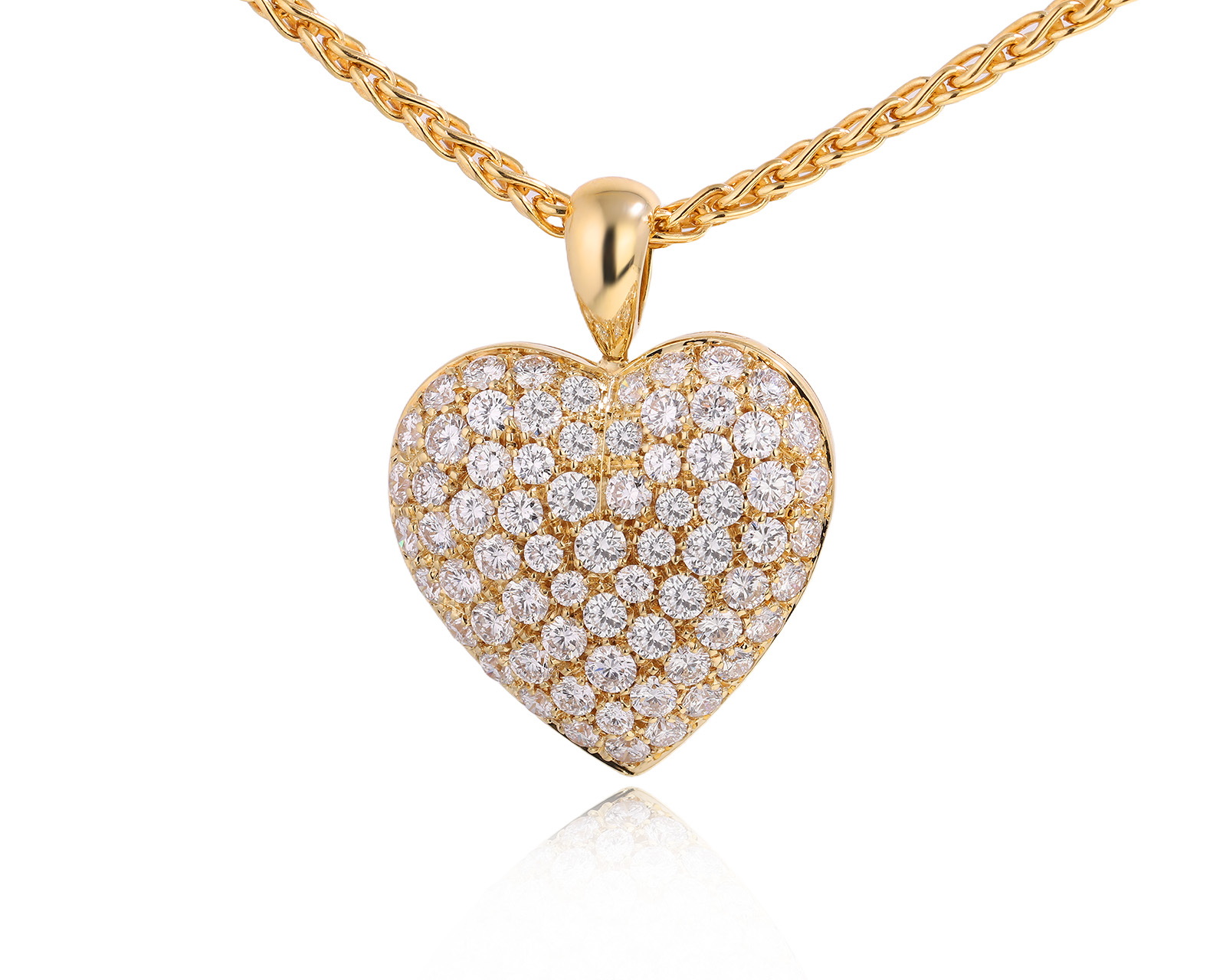 Оригинальный золотой кулон с бриллиантами 2.62ct Picchiotti