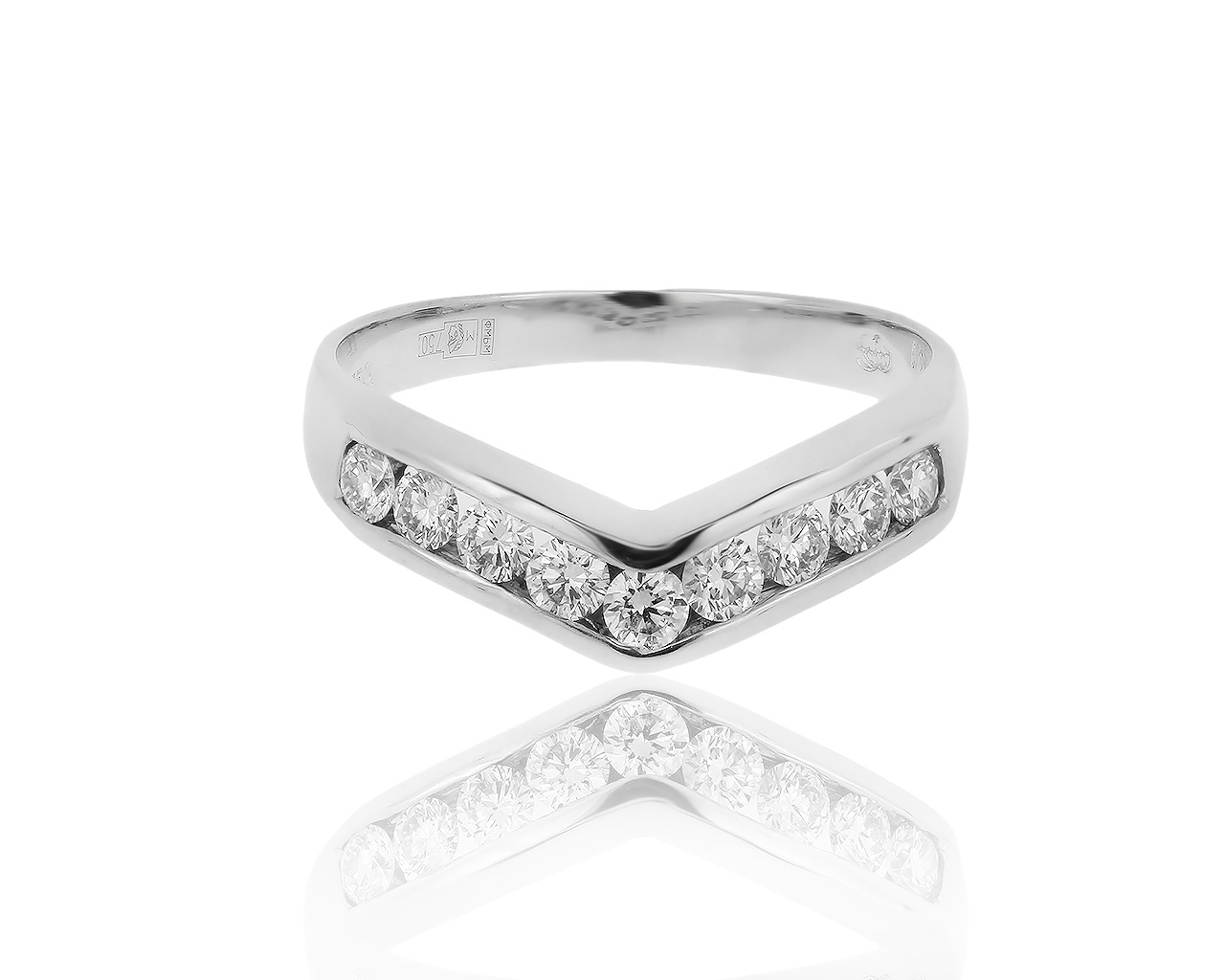 Солидное золотое кольцо с бриллиантами 0.43ct 130919/12 Солидное золотое кольцо с бриллиантами 0.43ct 130919/12