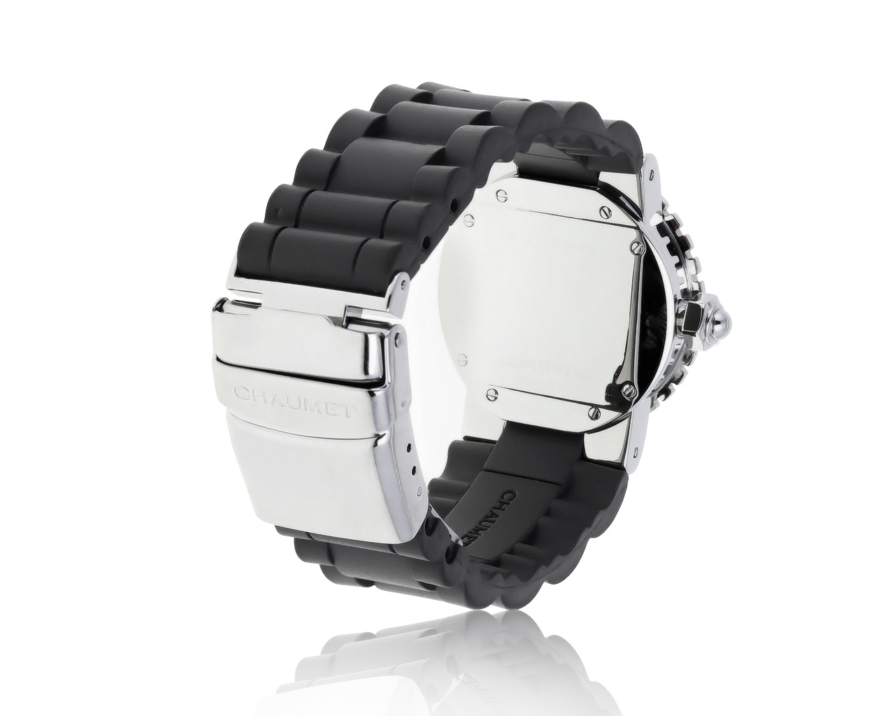 Оригинальные стальные часы с бриллиантами 0.70ct Chaumet Class One