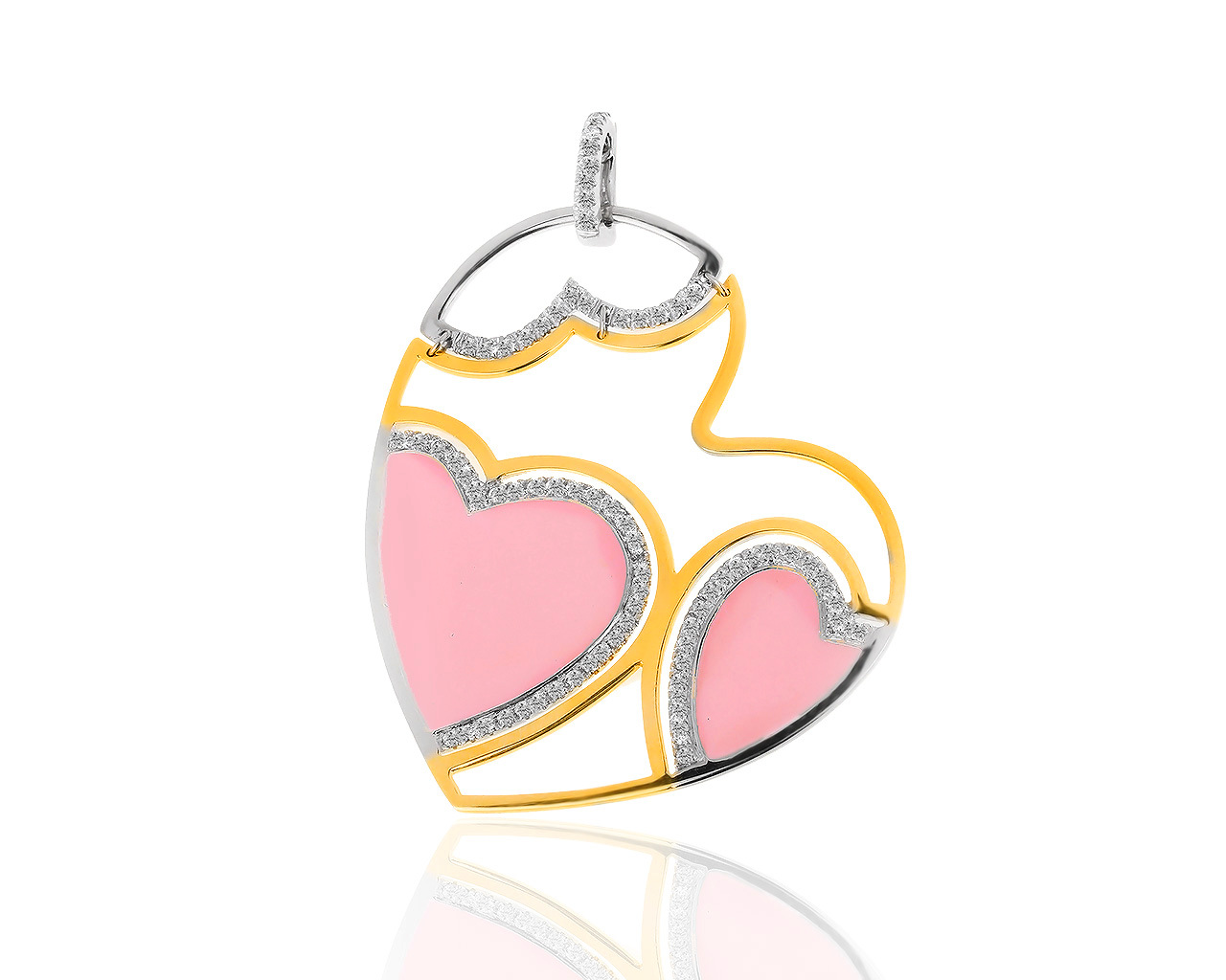 Оригинальная золотая подвеска с бриллиантами 0.60ct Roberto Coin Heart 291217/3 Оригинальная золотая подвеска с бриллиантами 0.60ct Roberto Coin Heart 291217/3