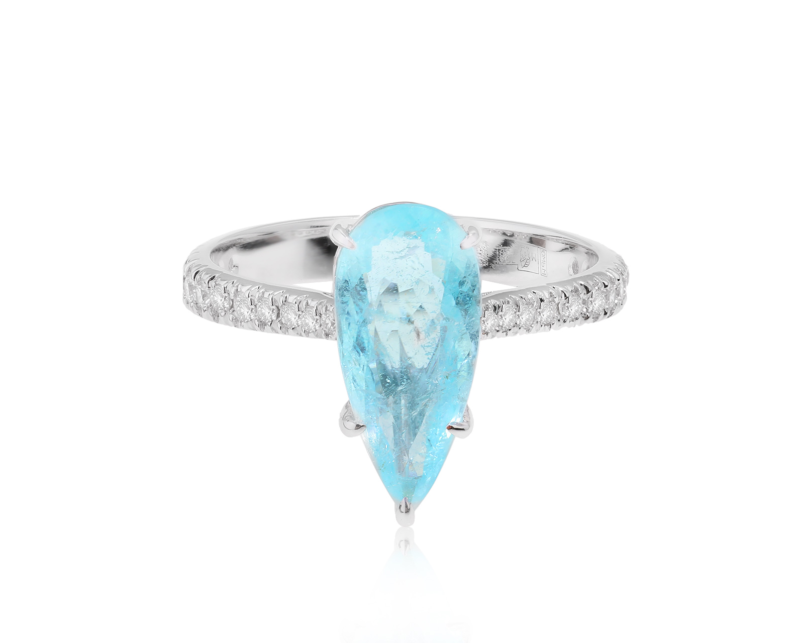 Золотое кольцо с турмалином параиба 2.23ct Evgeny Matveev 260624/Б7