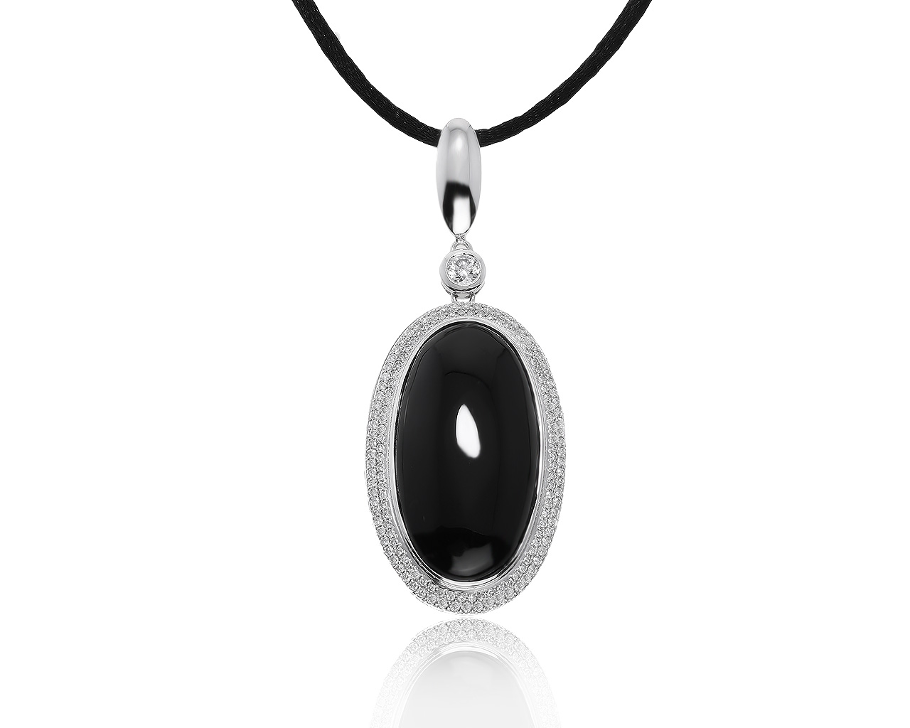 Роскошный золотой кулон с ониксом 18.62ct 030321/9