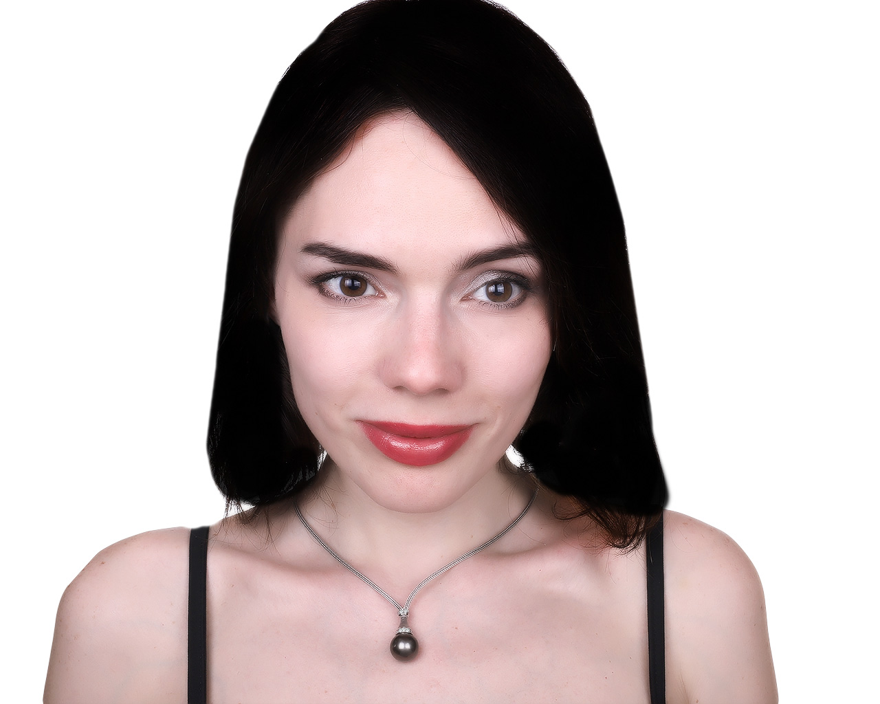 Престижное золотое колье с жемчугом 14.40 мм