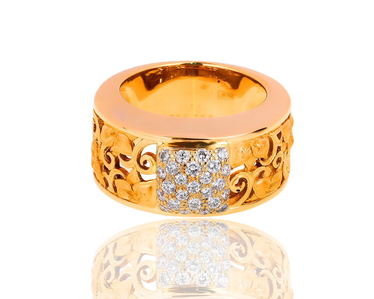 Золотое кольцо с бриллиантами 0.45ct Carrera y Carrera Jazmin 310718/6