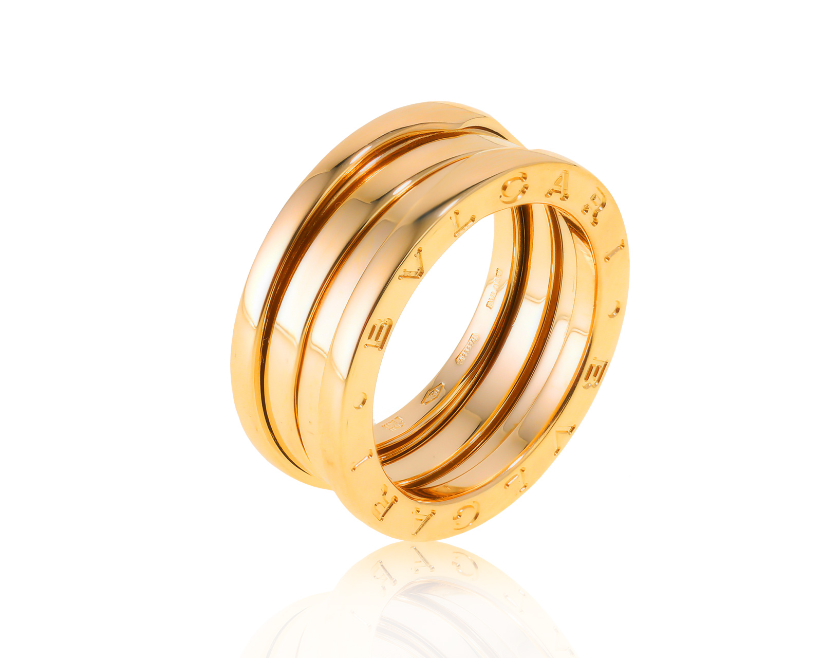 Оригинальное золотое кольцо Bvlgari B.Zero1 050623/1