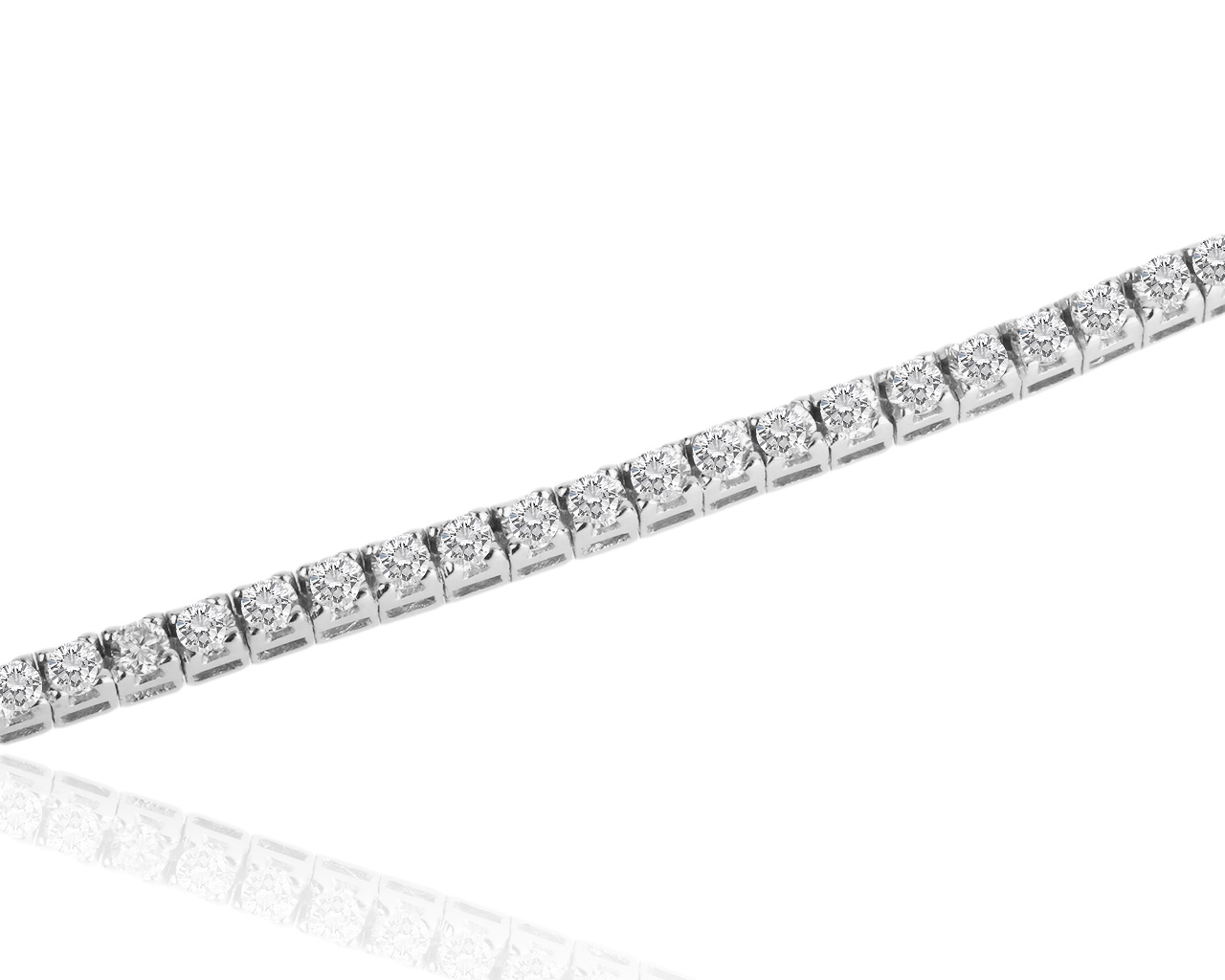 Теннисный золотой браслет с бриллиантами 2.20ct Lorni Mauro 240918/5