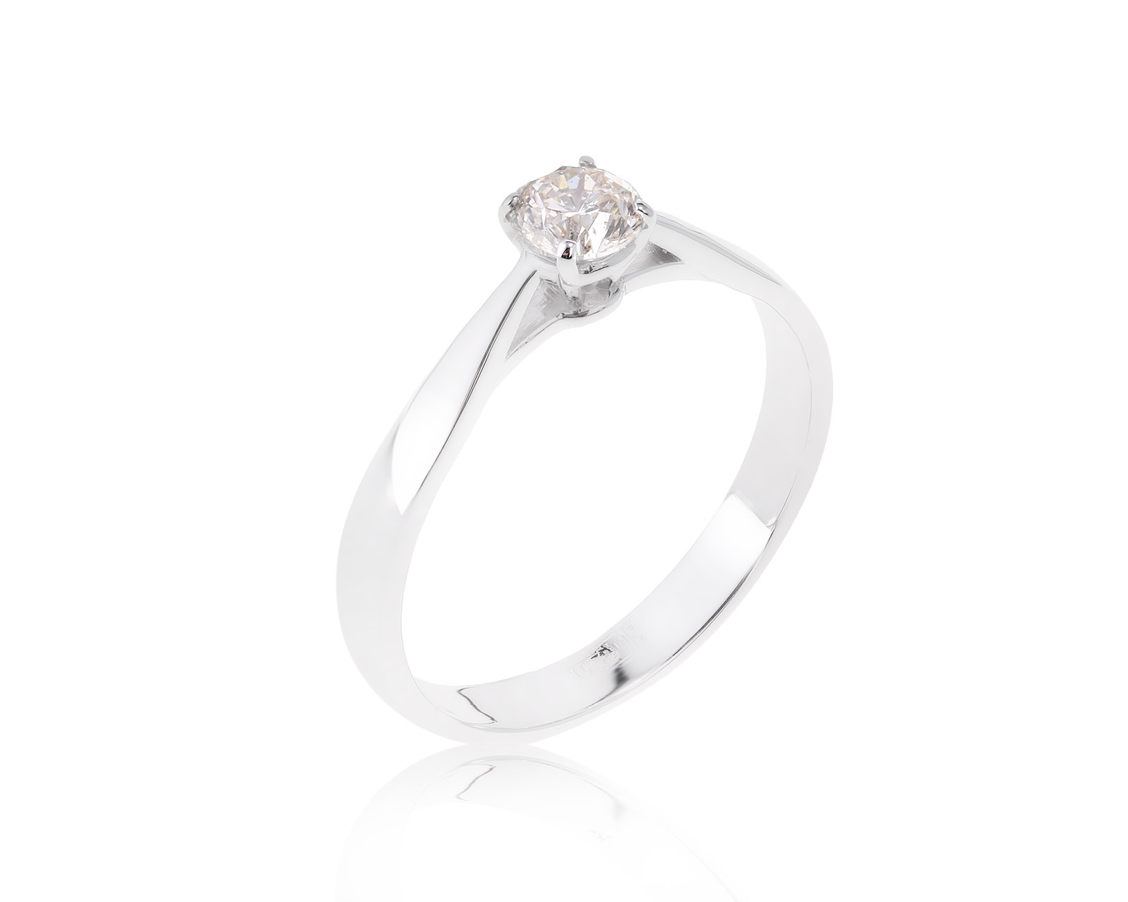 Прекрасное золотое кольцо с бриллиантом 0.34ct 231022/3