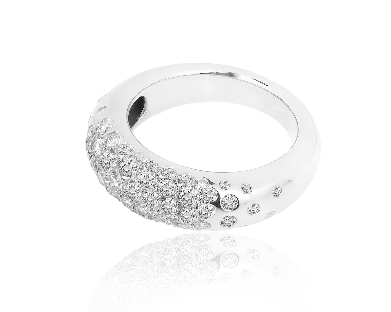 Оригинальное золотое кольцо с бриллиантами 1.14ct Chaumet Anneau