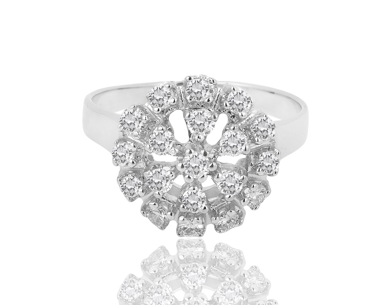 Прекрасное золотое кольцо с бриллиантами 1.00ct 261118/8