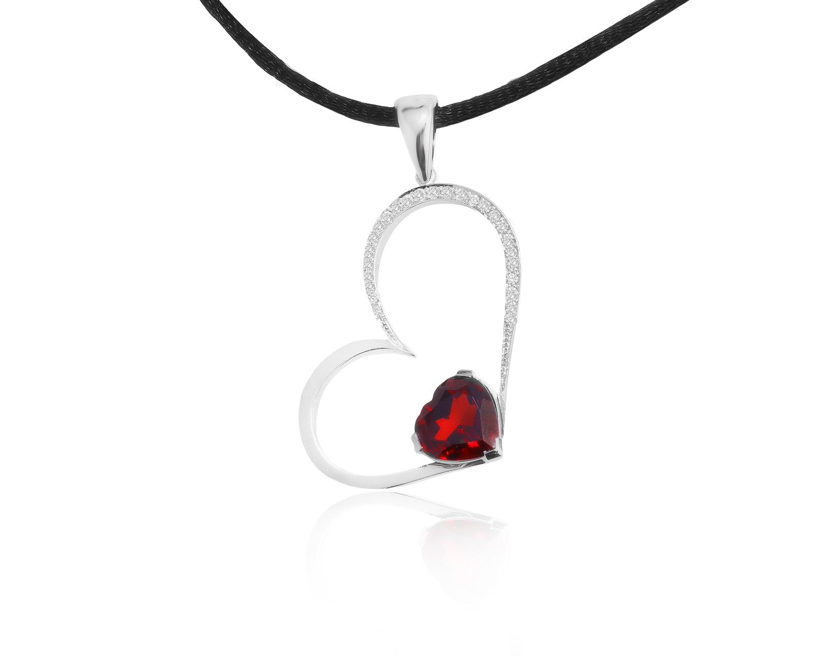 Романтичный золотой кулон с гранатом 4.30ct 180123/11