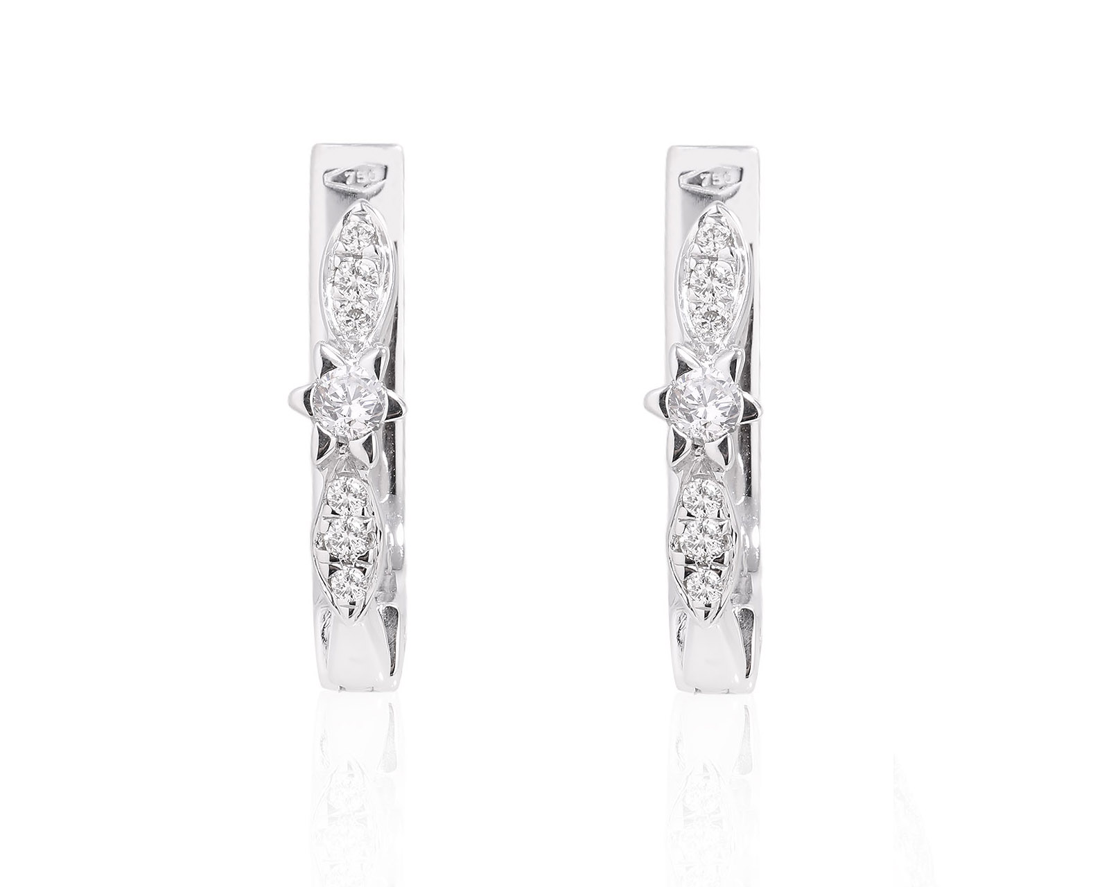 Золотые серьги с бриллиантами 0.22ct 021024/7
