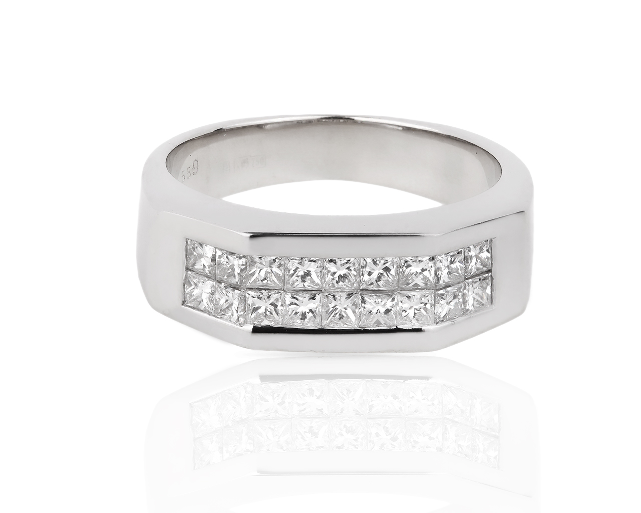 Золотое кольцо с бриллиантами 1.05ct 180518/10