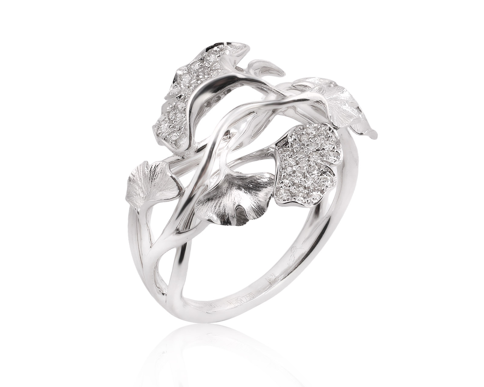 Золотое кольцо с бриллиантами 0.60ct 990283/1