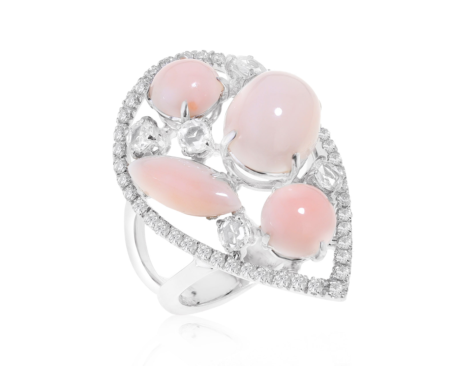 Оригинальное золотое кольцо с кораллами 8.02ct Zydo 291121/6 Оригинальное золотое кольцо с кораллами 8.02ct Zydo 291121/6