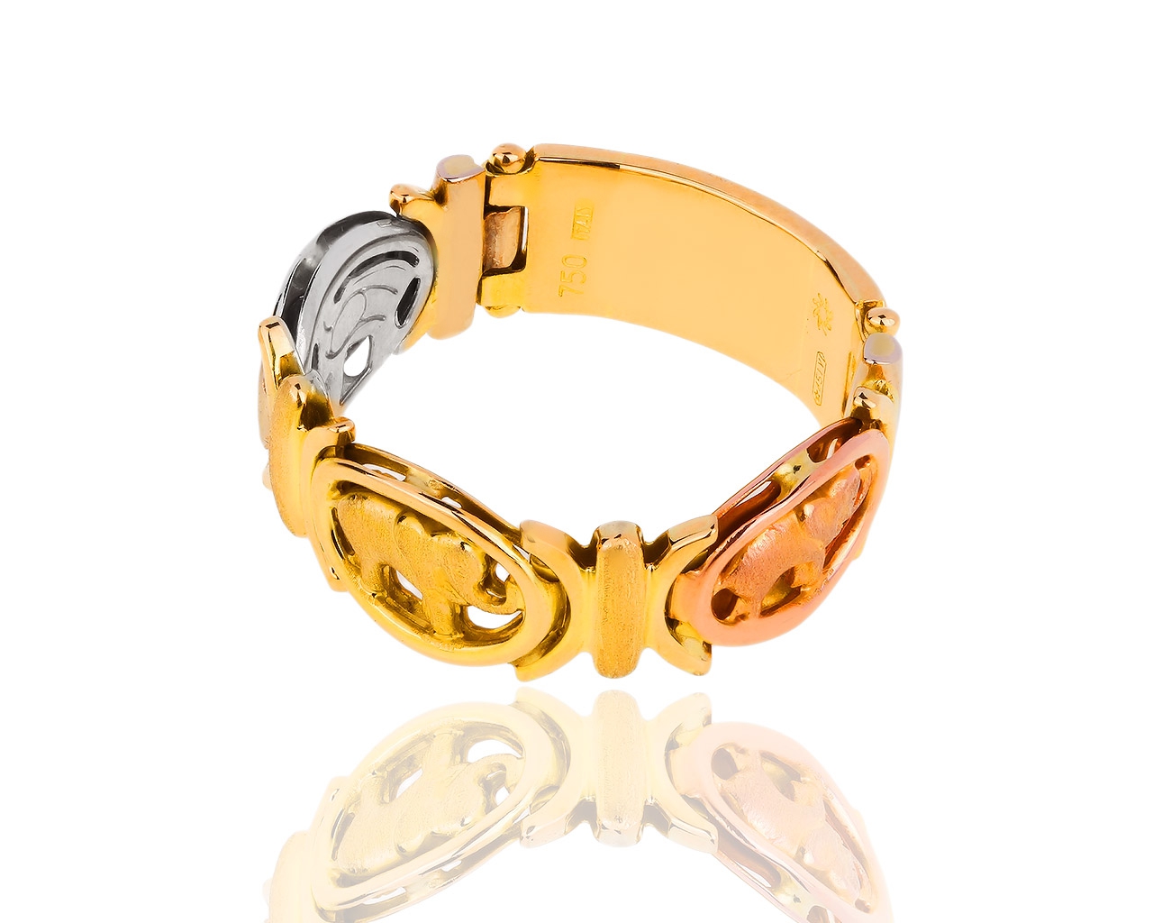 Итальянское золотое кольцо Allegro Silvano