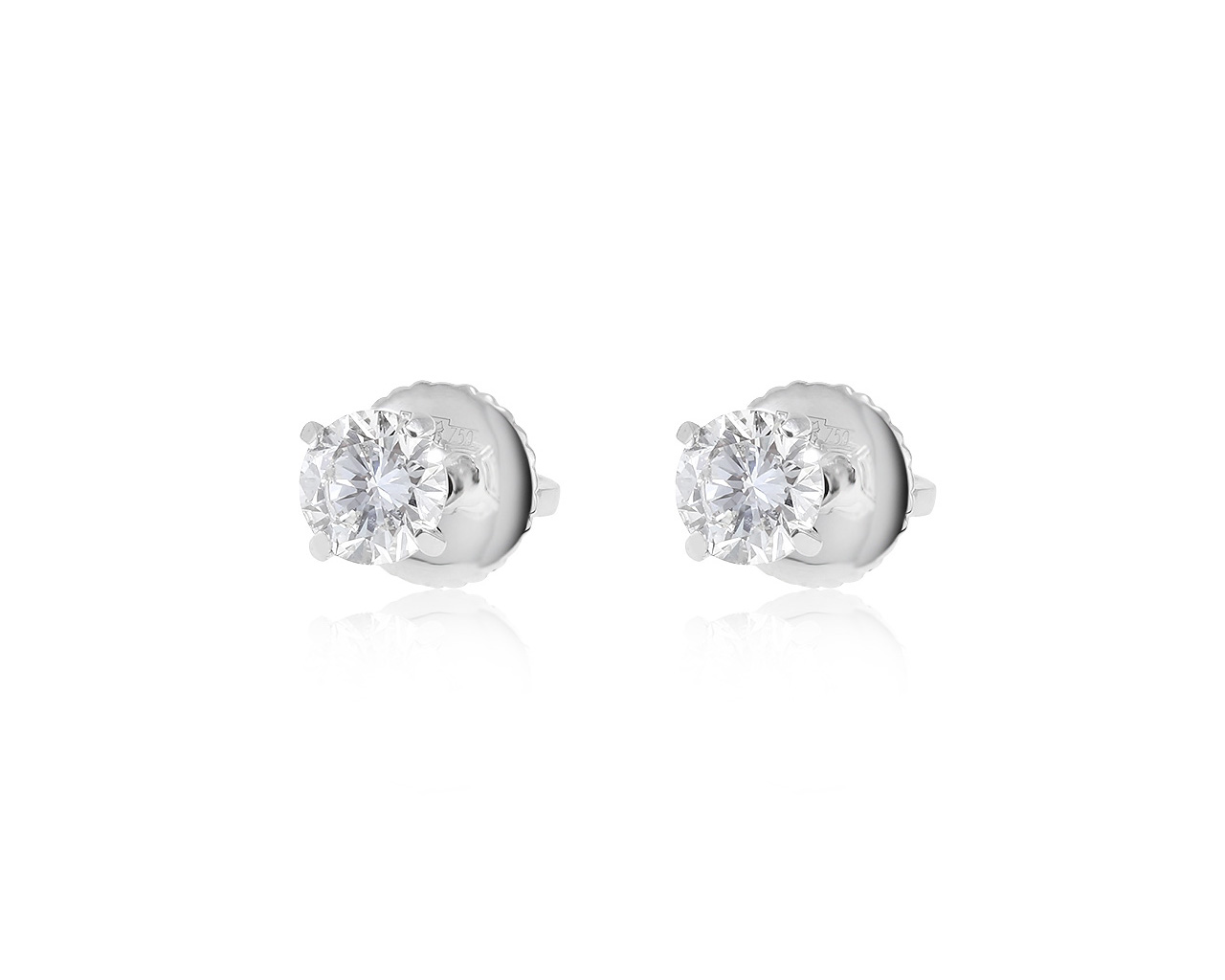 Потрясающие золотые серьги с бриллиантами 1.05ct 120221/10-2