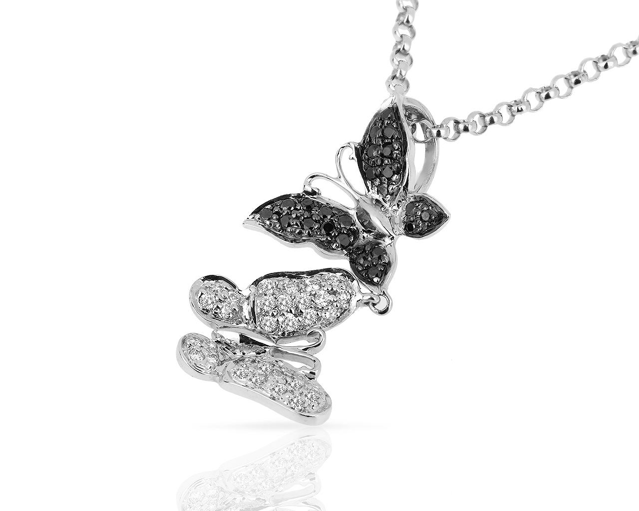 Изящное золотое колье с бриллиантами 0.29ct 100418/40