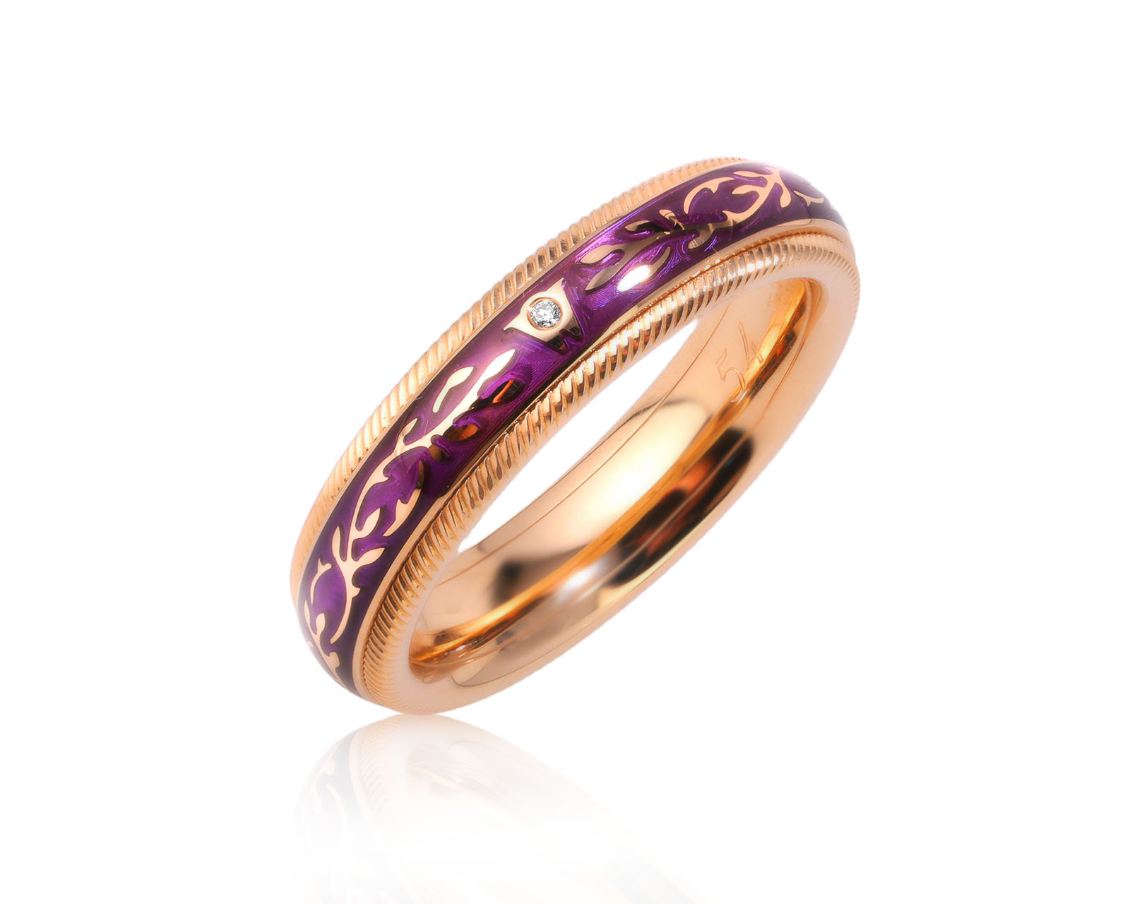 Оригинальное золотое кольцо с бриллиантом 0.005ct Wellendorff 051225/4