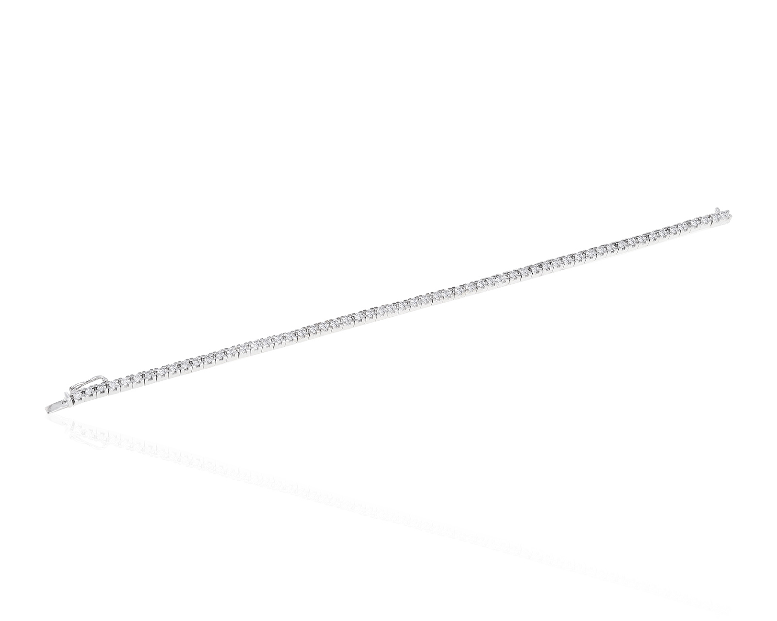 Теннисный золотой браслет с бриллиантами 2.09ct 050122/6